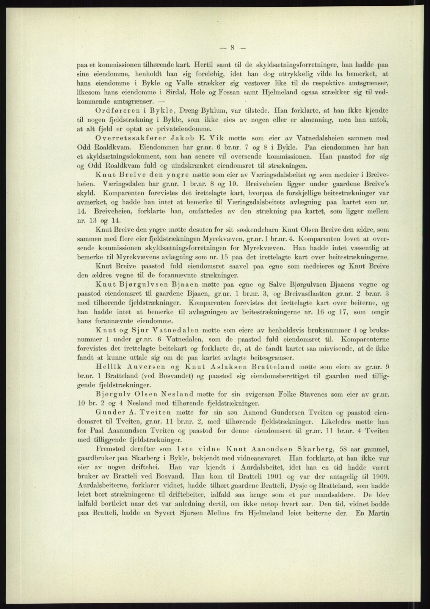 Høyfjellskommisjonen, AV/RA-S-1546/X/Xa/L0001: Nr. 1-33, 1909-1953, p. 1163