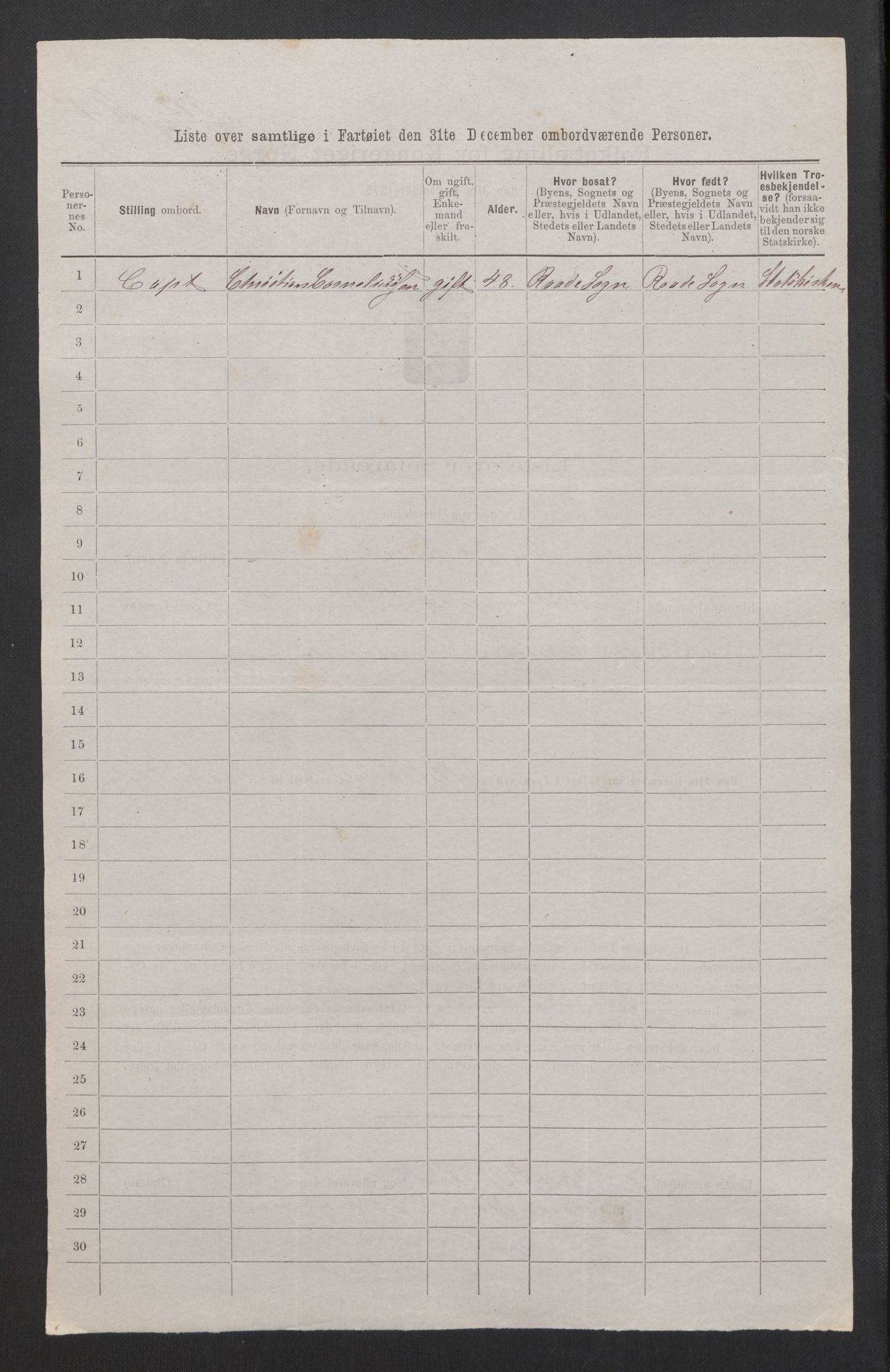 RA, 1875 census, lists of crew on ships: Ships in domestic ports, 1875, p. 50