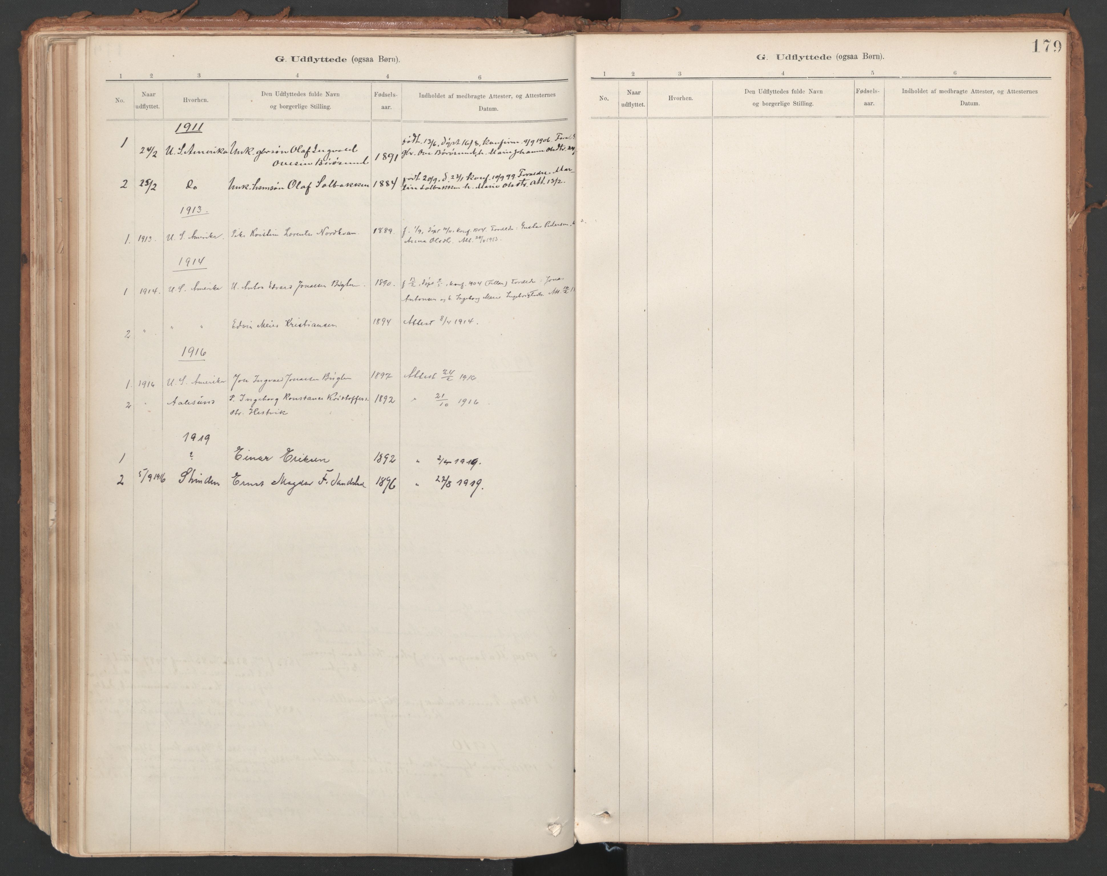 Ministerialprotokoller, klokkerbøker og fødselsregistre - Sør-Trøndelag, SAT/A-1456/639/L0572: Parish register (official) no. 639A01, 1890-1920, p. 179