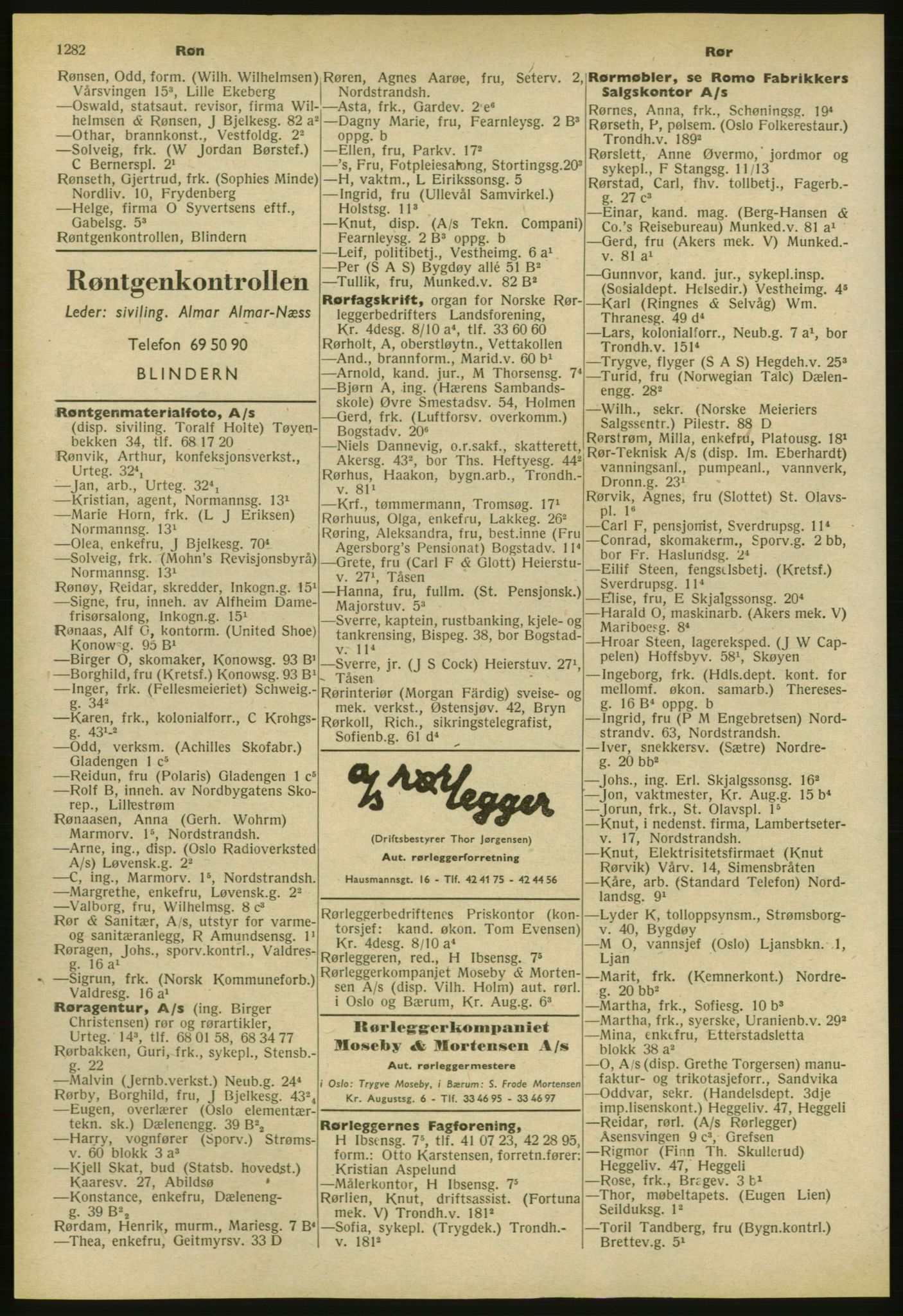 Kristiania/Oslo adressebok, PUBL/-, 1953, p. 1282