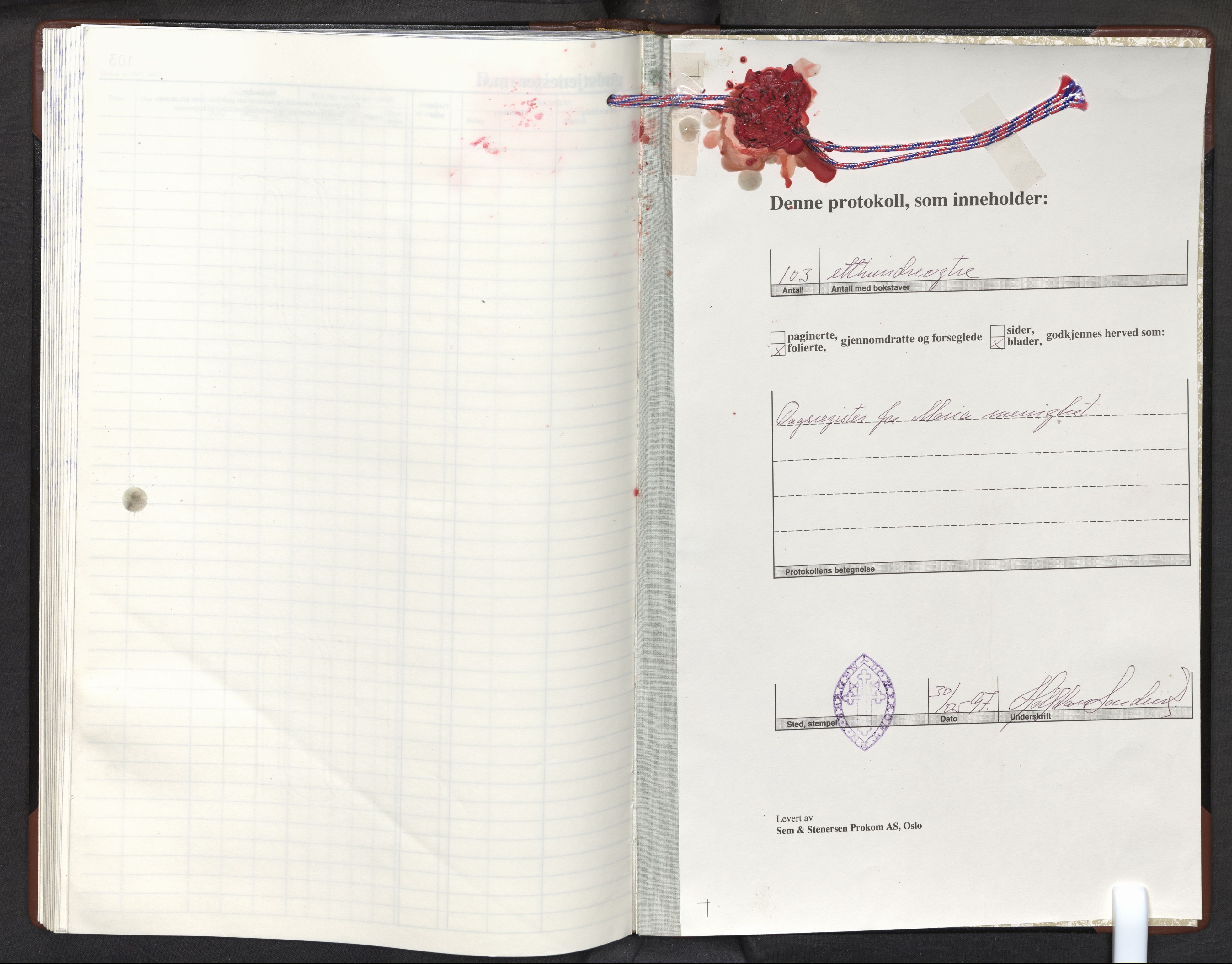 Mariakirken Sokneprestembete, AV/SAB-A-76901: Diary records no. A 1, 1997-2010