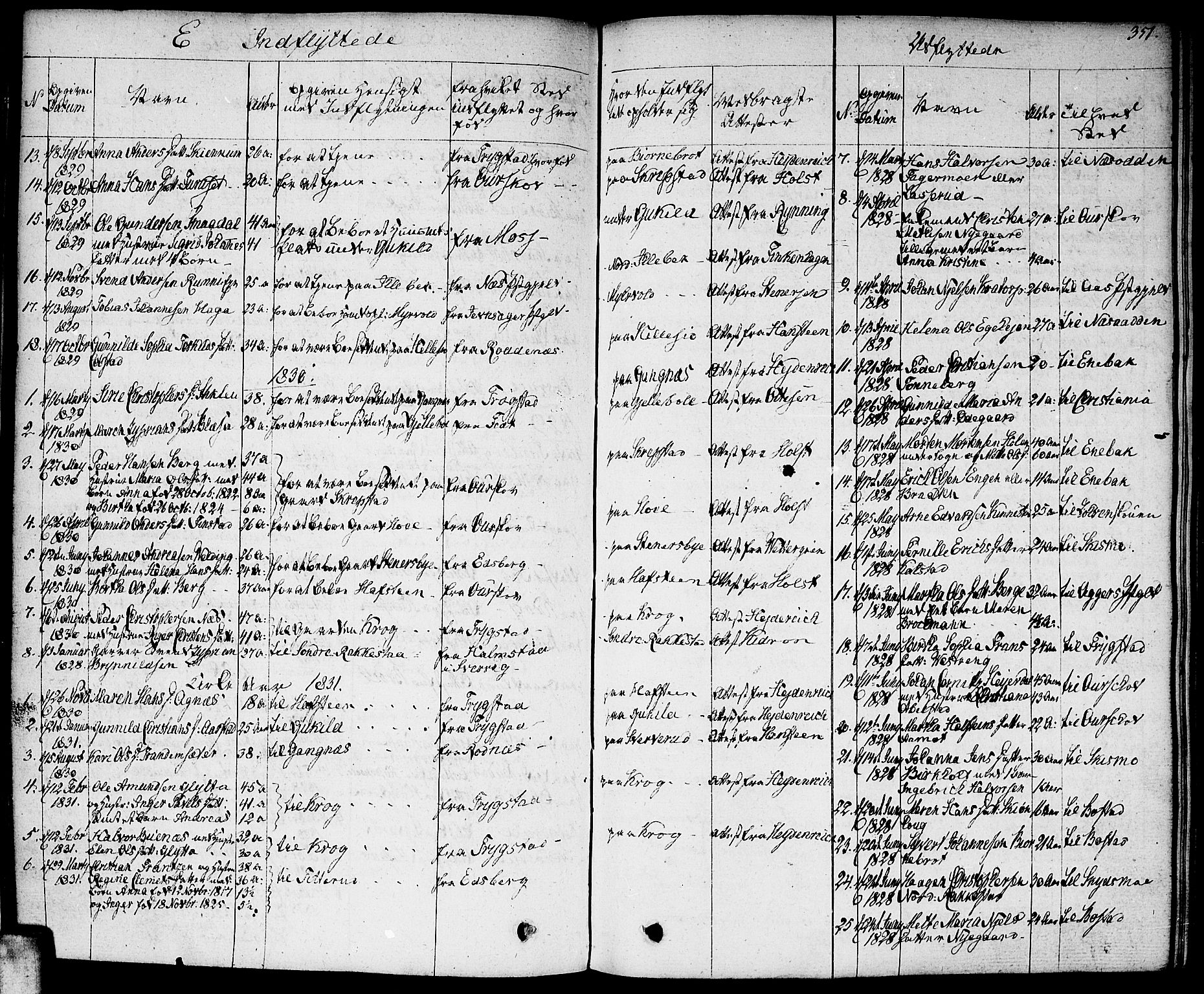 Høland prestekontor Kirkebøker, AV/SAO-A-10346a/F/Fa/L0008: Parish register (official) no. I 8, 1827-1845, p. 351