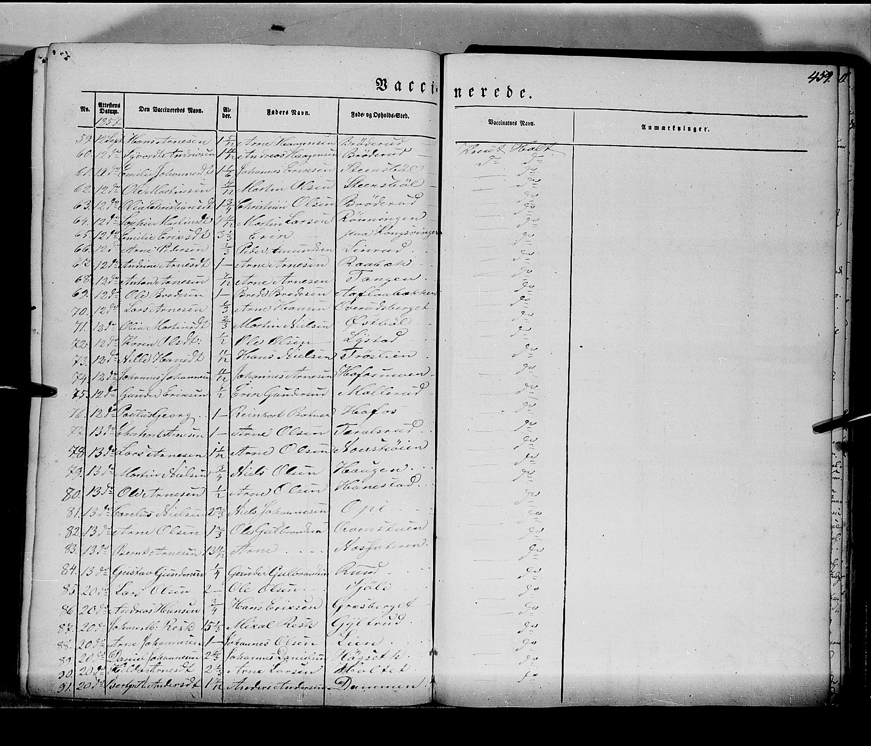 Grue prestekontor, AV/SAH-PREST-036/H/Ha/Haa/L0008: Parish register (official) no. 8, 1847-1858, p. 459