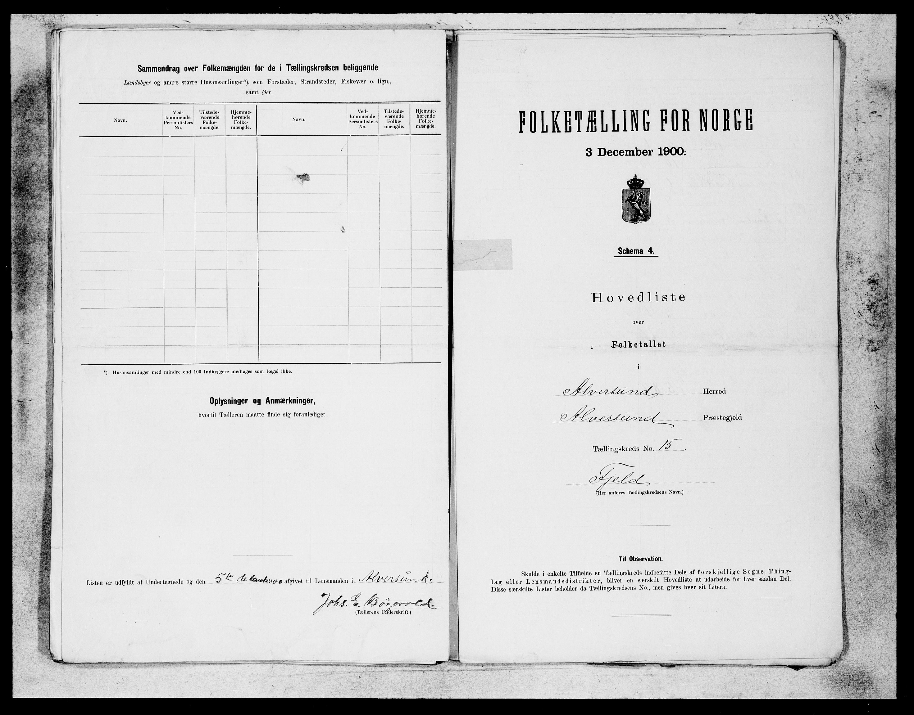 SAB, 1900 census for Alversund, 1900, p. 29