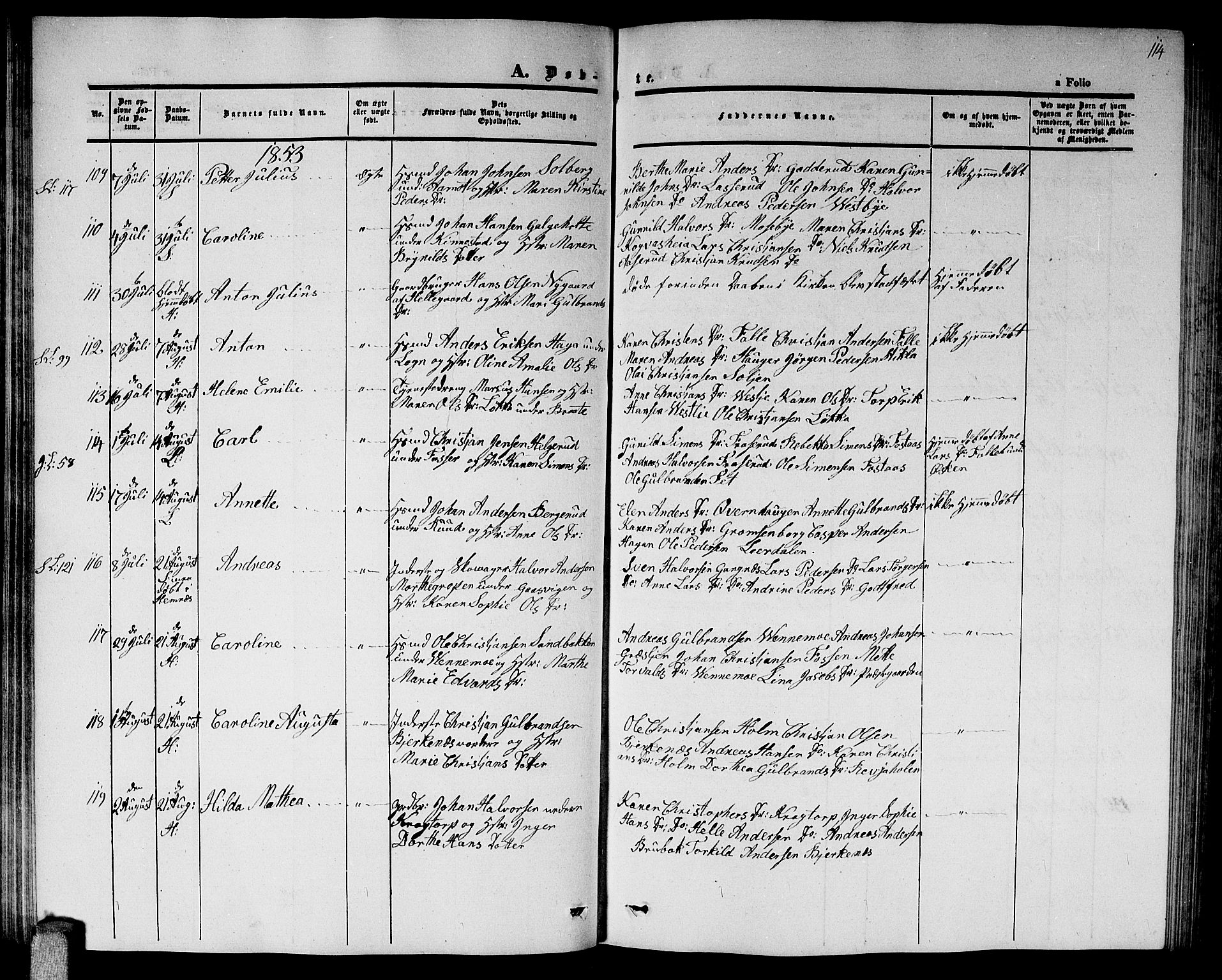 Høland prestekontor Kirkebøker, AV/SAO-A-10346a/G/Ga/L0003: Parish register (copy) no. I 3, 1846-1853, p. 114