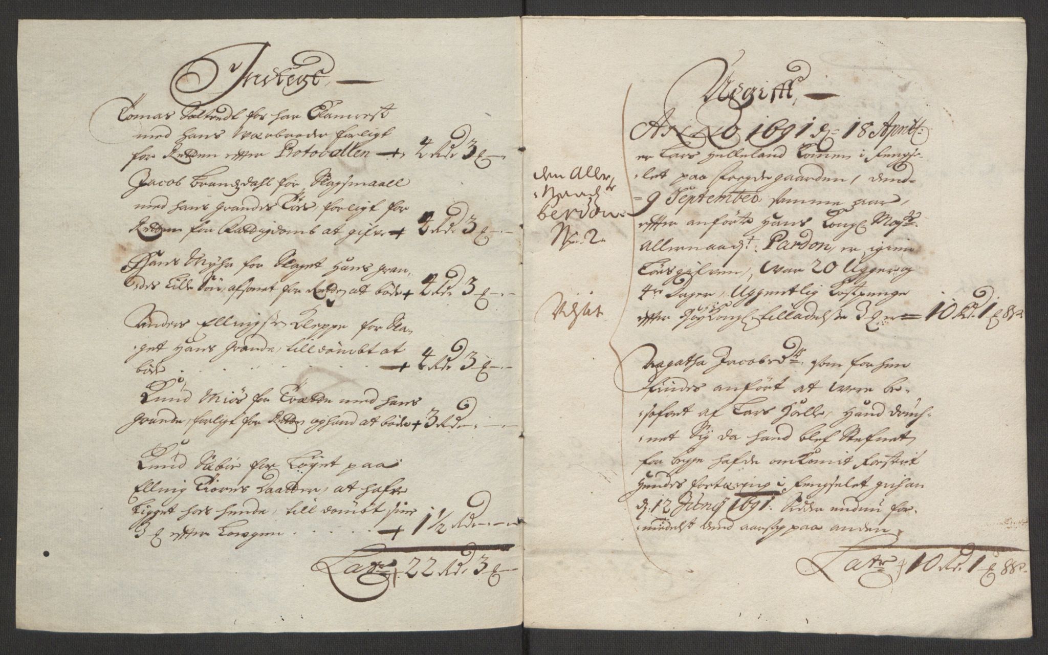 Rentekammeret inntil 1814, Reviderte regnskaper, Fogderegnskap, RA/EA-4092/R51/L3181: Fogderegnskap Nordhordland og Voss, 1691-1692, p. 162