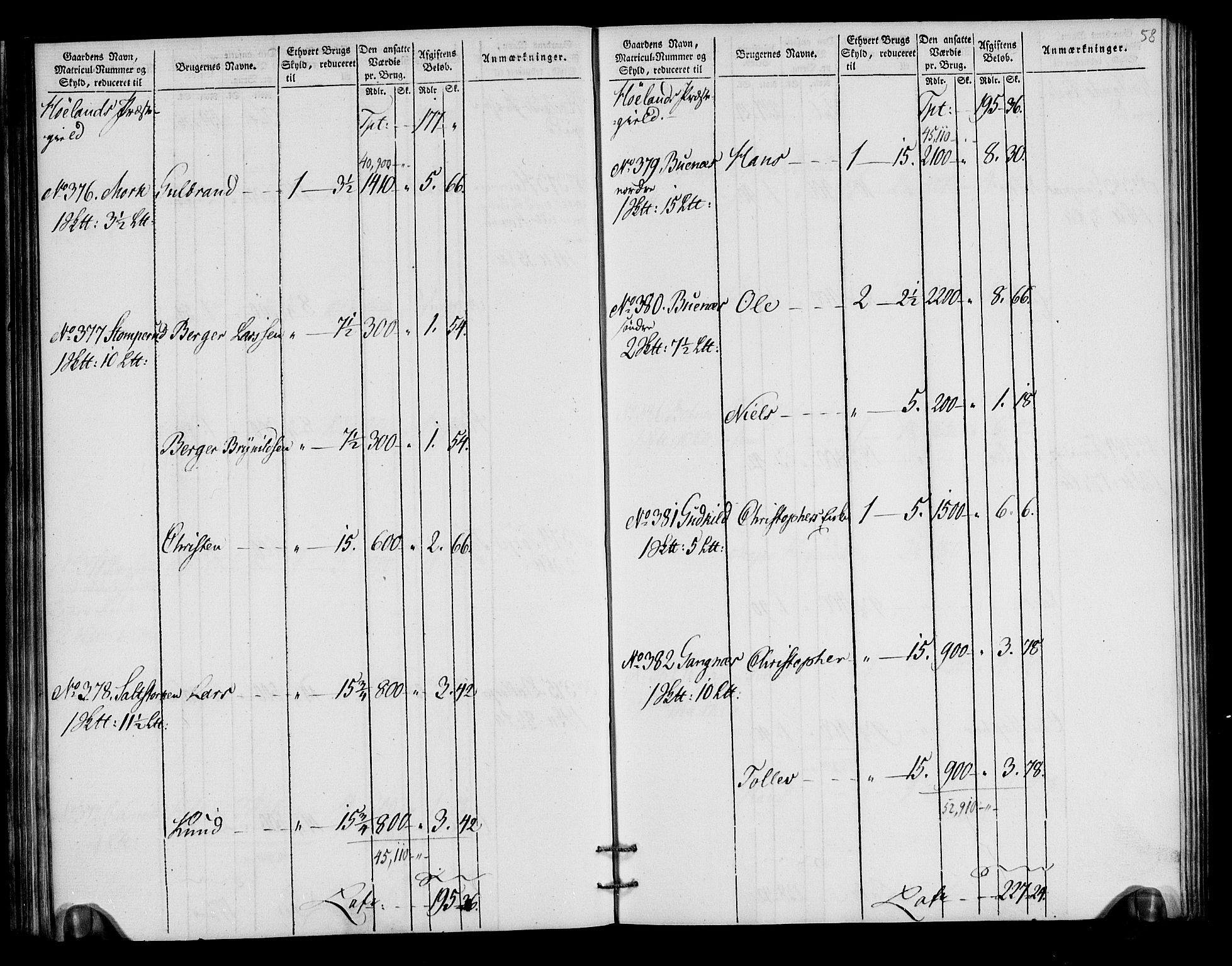 Rentekammeret inntil 1814, Realistisk ordnet avdeling, AV/RA-EA-4070/N/Ne/Nea/L0018: Nedre Romerike fogderi. Oppebørselsregister, 1803-1804, p. 60