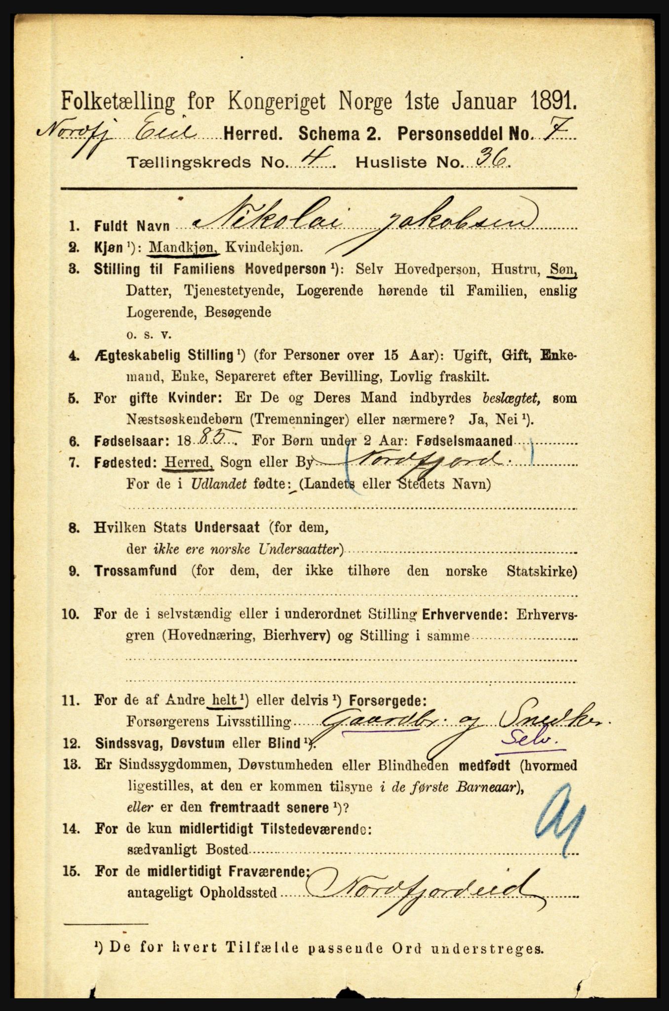 RA, 1891 census for 1443 Eid, 1891, p. 1102