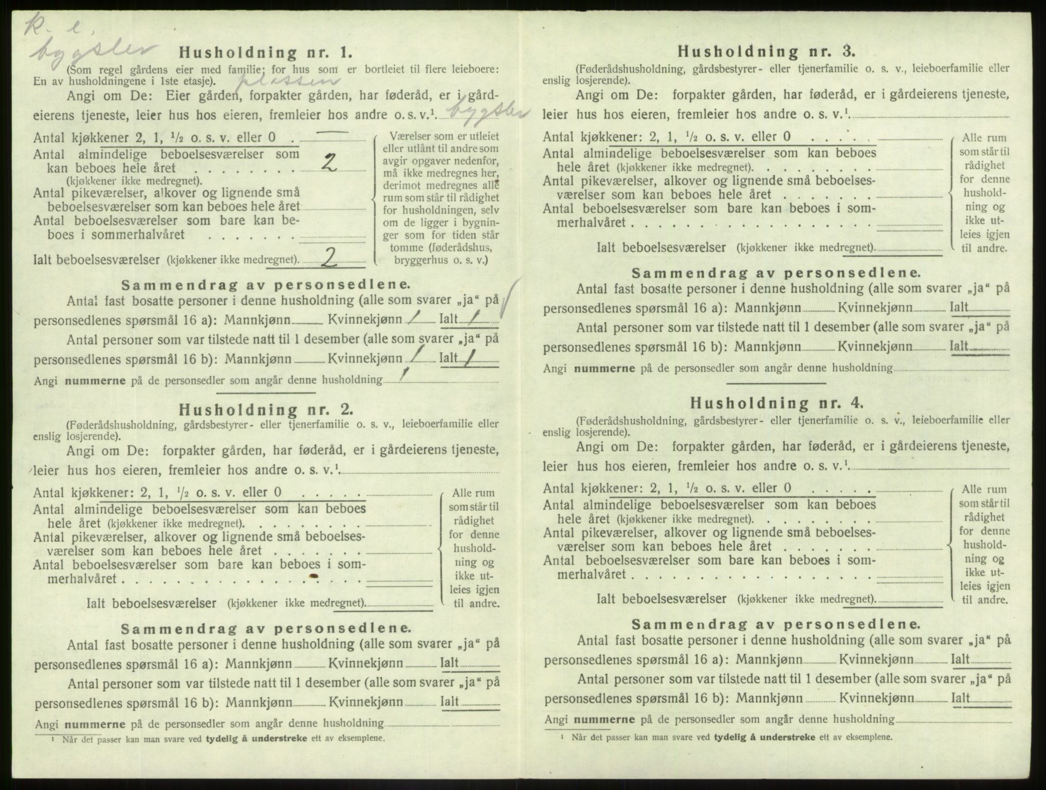 SAB, 1920 census for Askvoll, 1920, p. 412