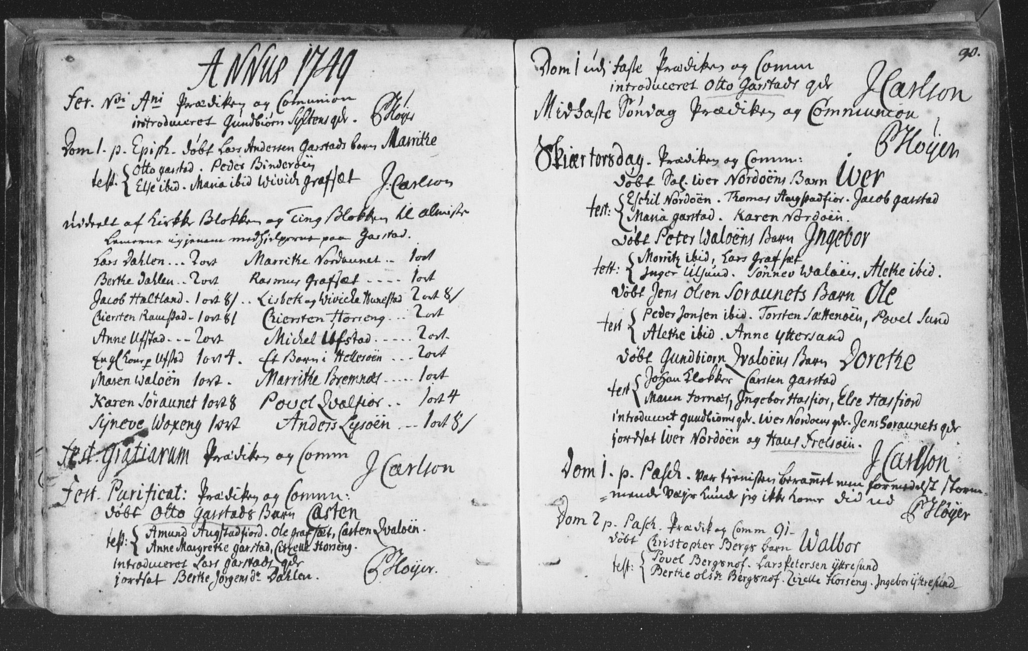 Ministerialprotokoller, klokkerbøker og fødselsregistre - Nord-Trøndelag, SAT/A-1458/786/L0685: Parish register (official) no. 786A01, 1710-1798, p. 90
