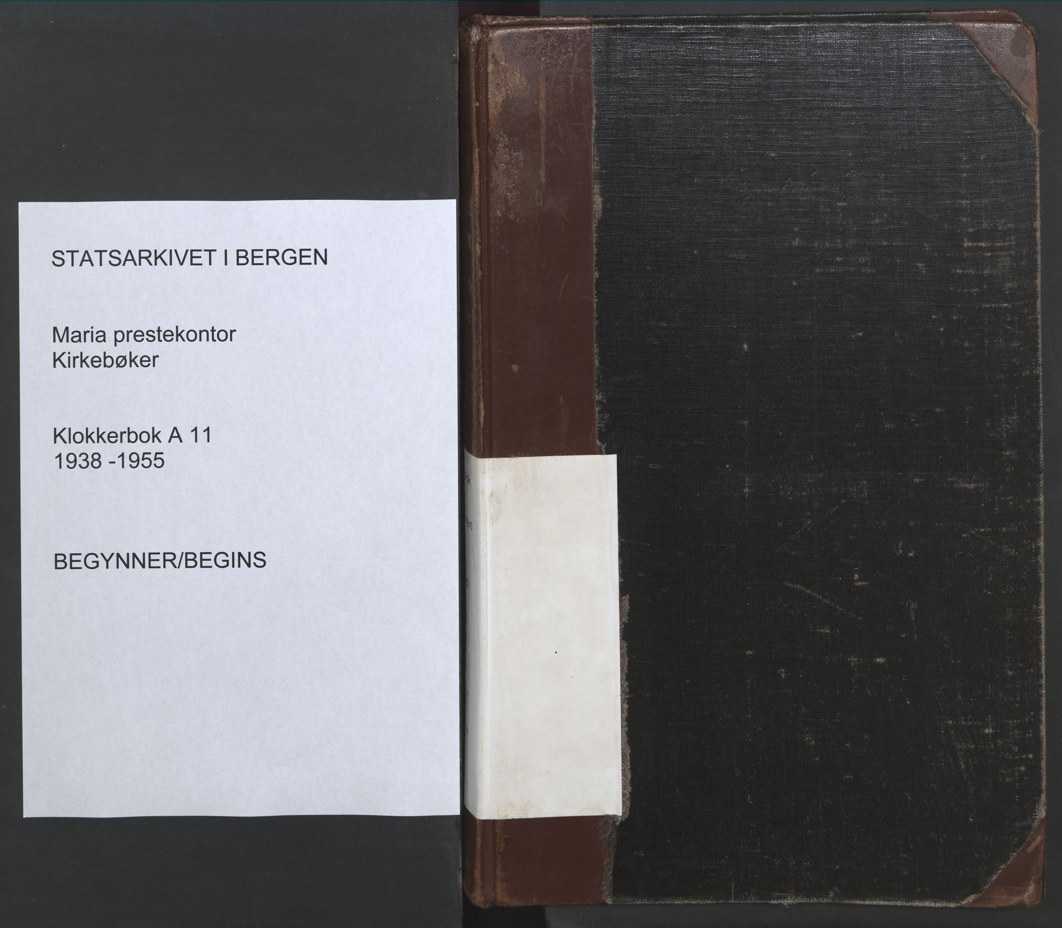 Mariakirken Sokneprestembete, SAB/A-76901/H/Hab/L0011: Parish register (copy) no. A 11, 1938-1955