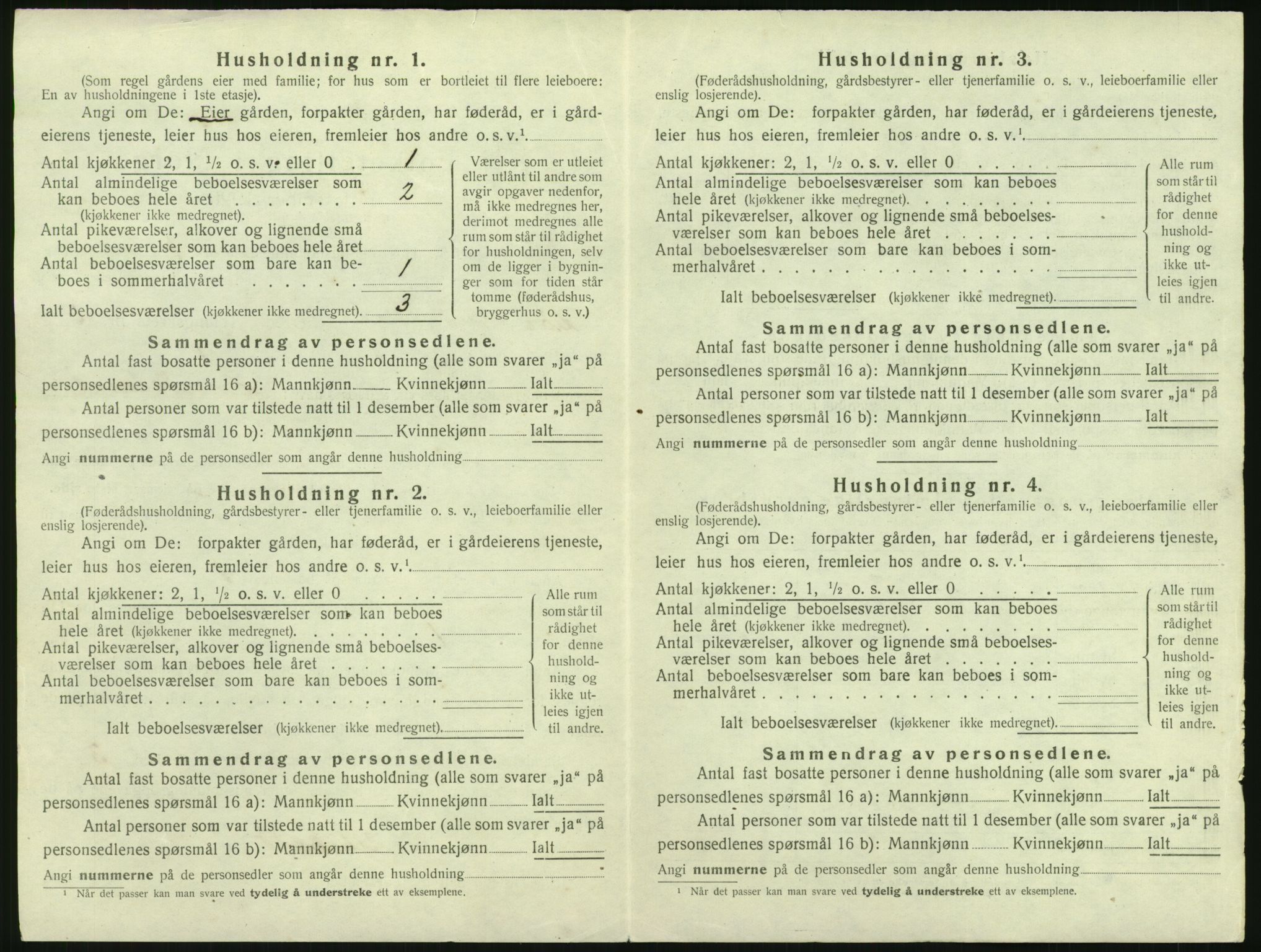 SAK, 1920 census for Sør-Audnedal, 1920, p. 90