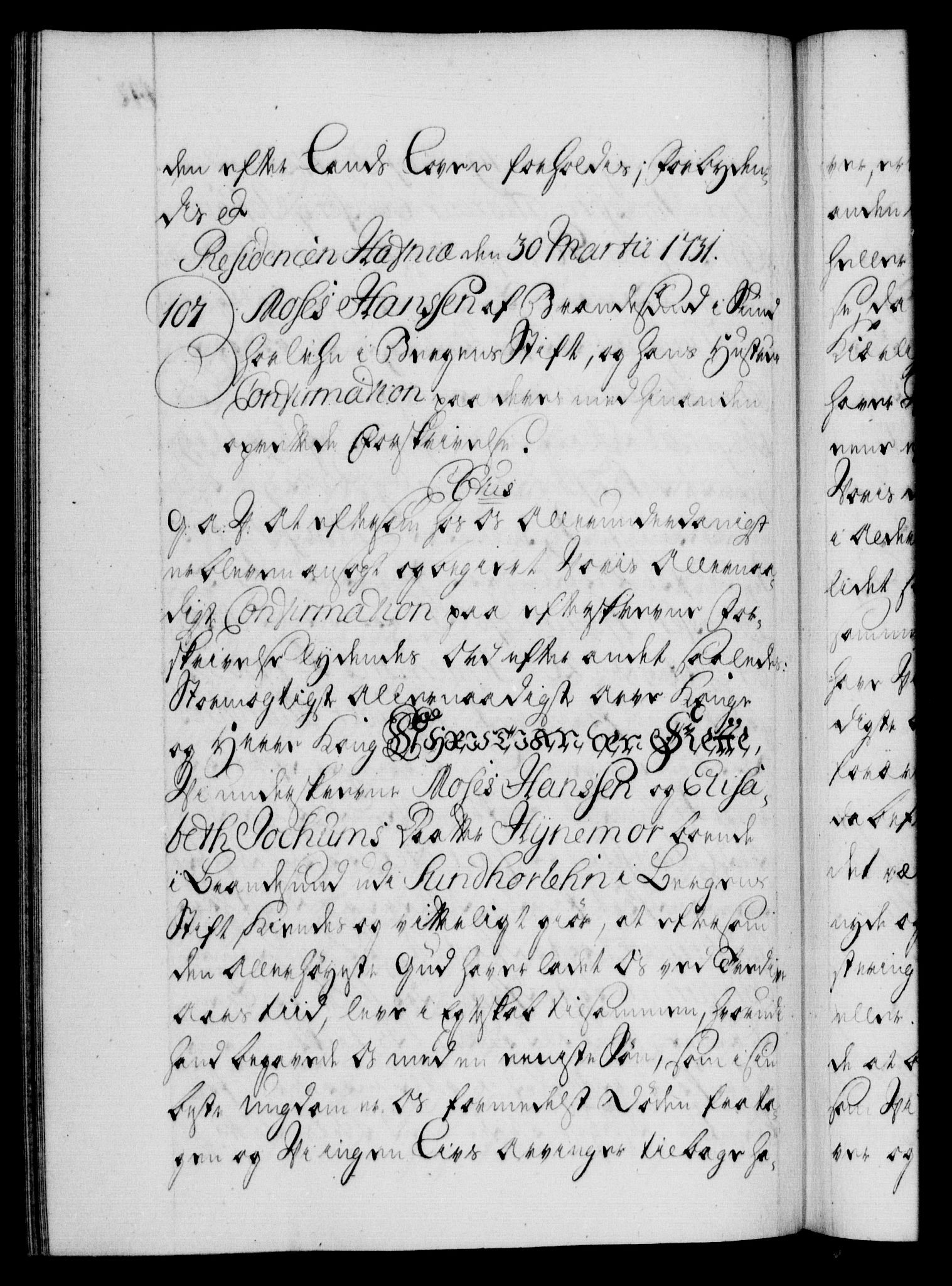 Danske Kanselli 1572-1799, AV/RA-EA-3023/F/Fc/Fca/Fcaa/L0027: Norske registre, 1730-1732, p. 142b