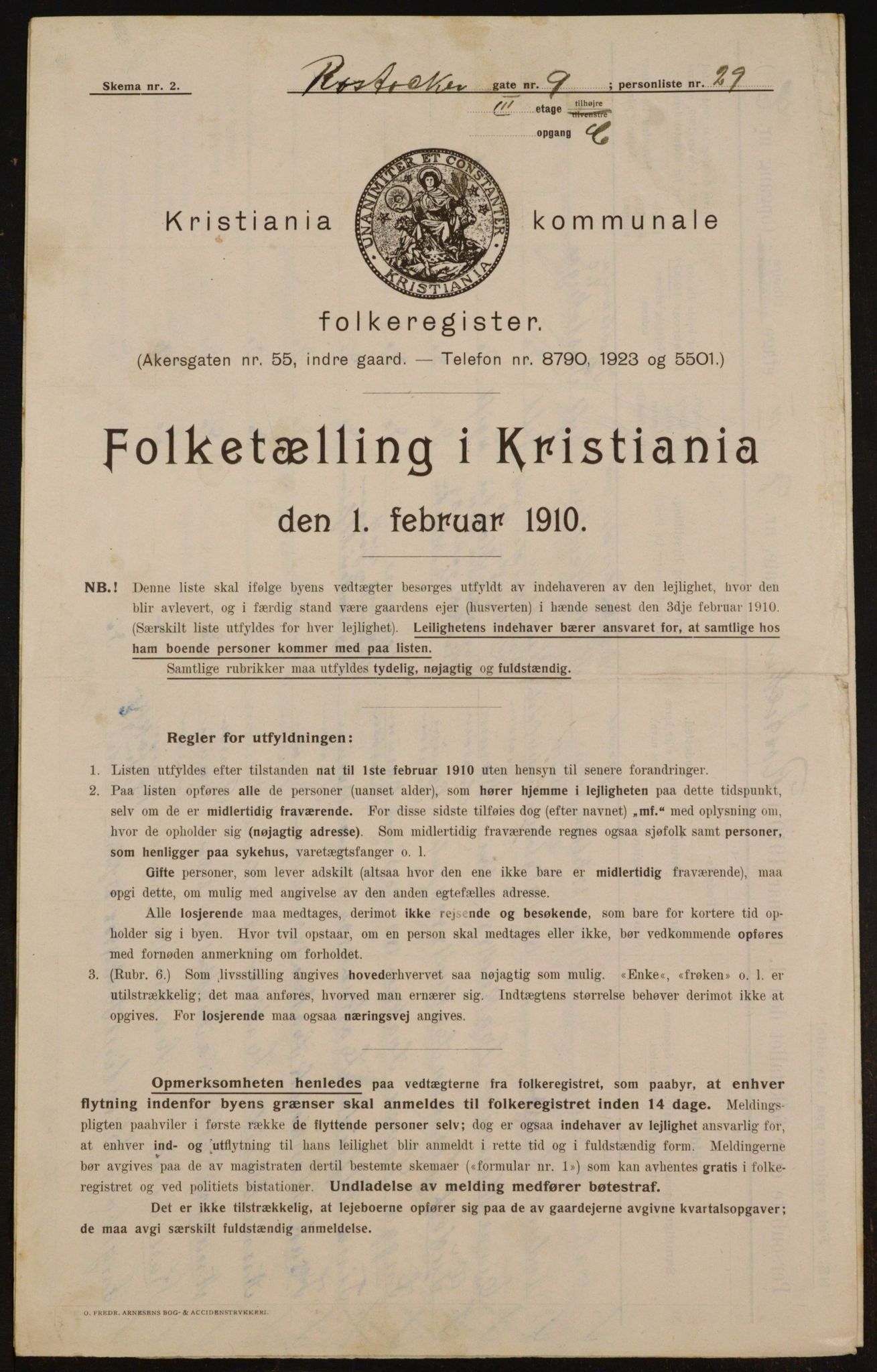 OBA, Municipal Census 1910 for Kristiania, 1910, p. 80971