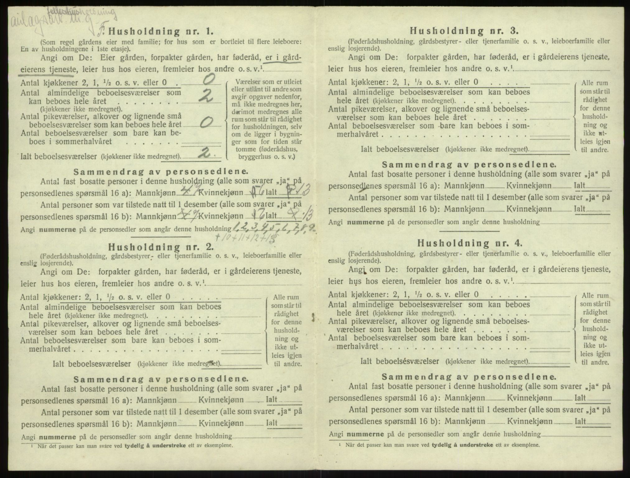 SAB, 1920 census for Kyrkjebø, 1920, p. 521