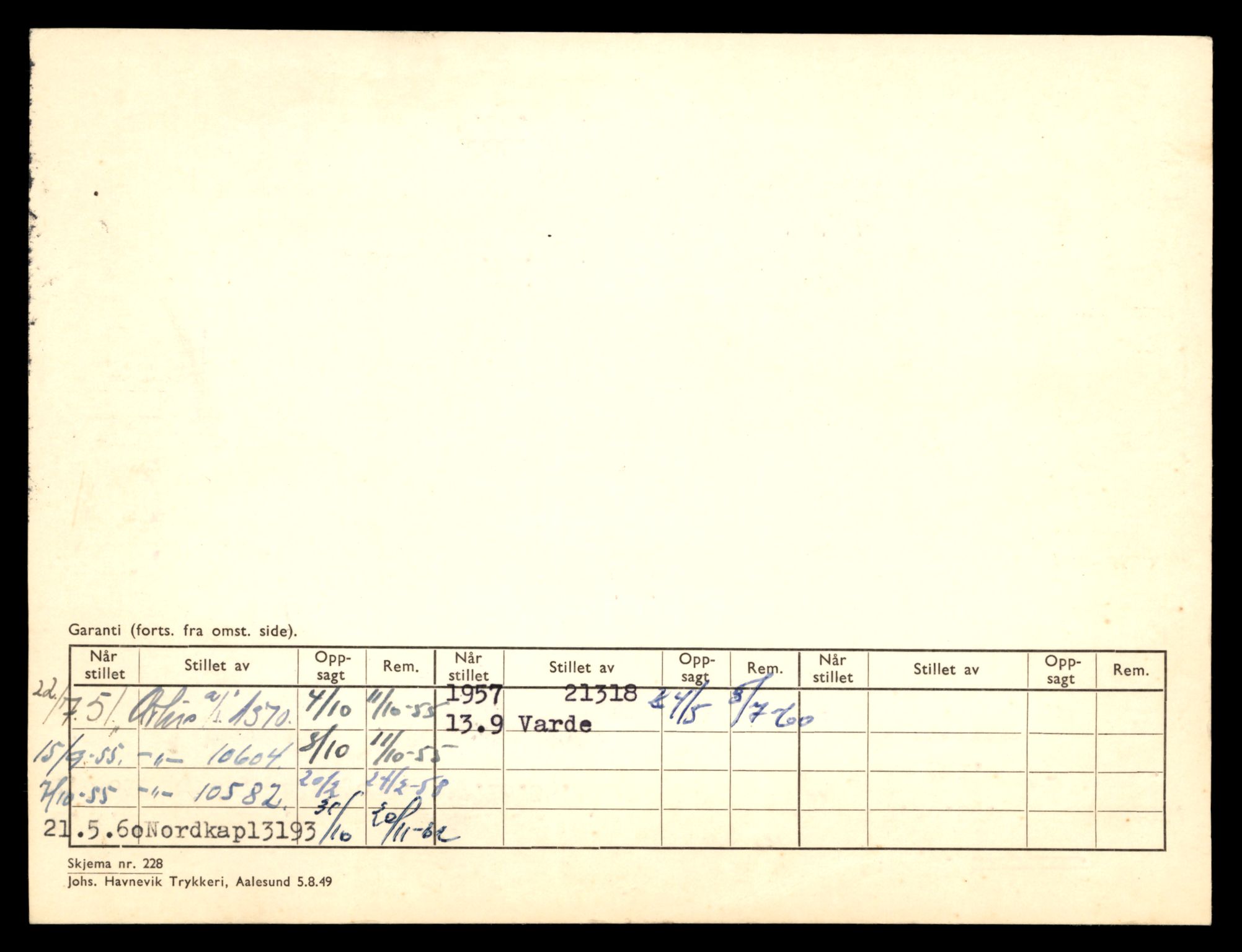 Møre og Romsdal vegkontor - Ålesund trafikkstasjon, AV/SAT-A-4099/F/Fe/L0039: Registreringskort for kjøretøy T 13361 - T 13530, 1927-1998, p. 1060