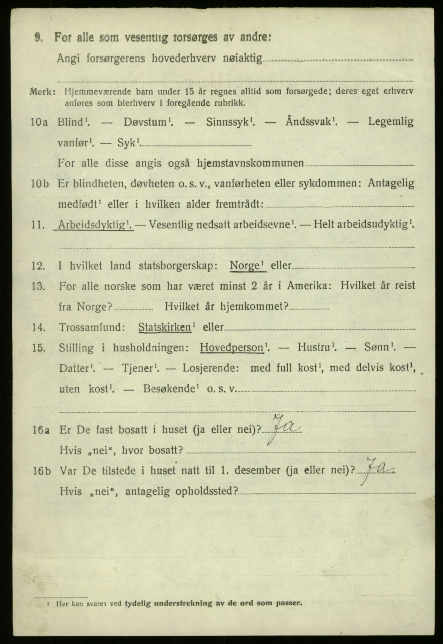 SAB, 1920 census for Bremanger, 1920, p. 4773