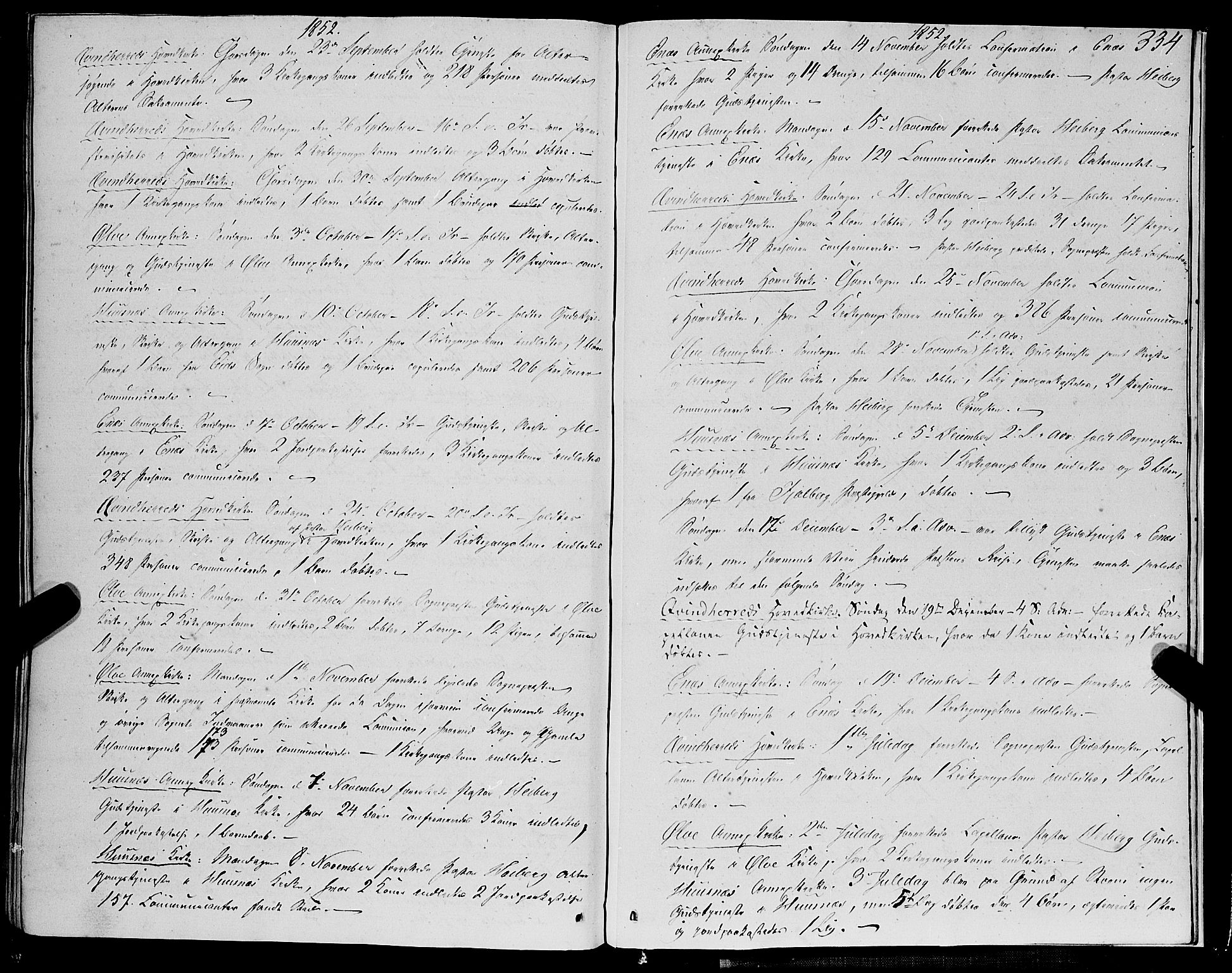 Kvinnherad sokneprestembete, AV/SAB-A-76401/H/Haa: Parish register (official) no. A 7, 1843-1853, p. 334