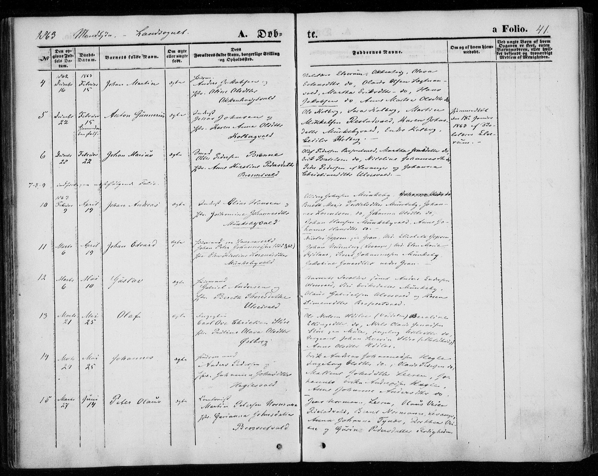 Ministerialprotokoller, klokkerbøker og fødselsregistre - Nord-Trøndelag, SAT/A-1458/720/L0184: Parish register (official) no. 720A02 /2, 1855-1863, p. 41