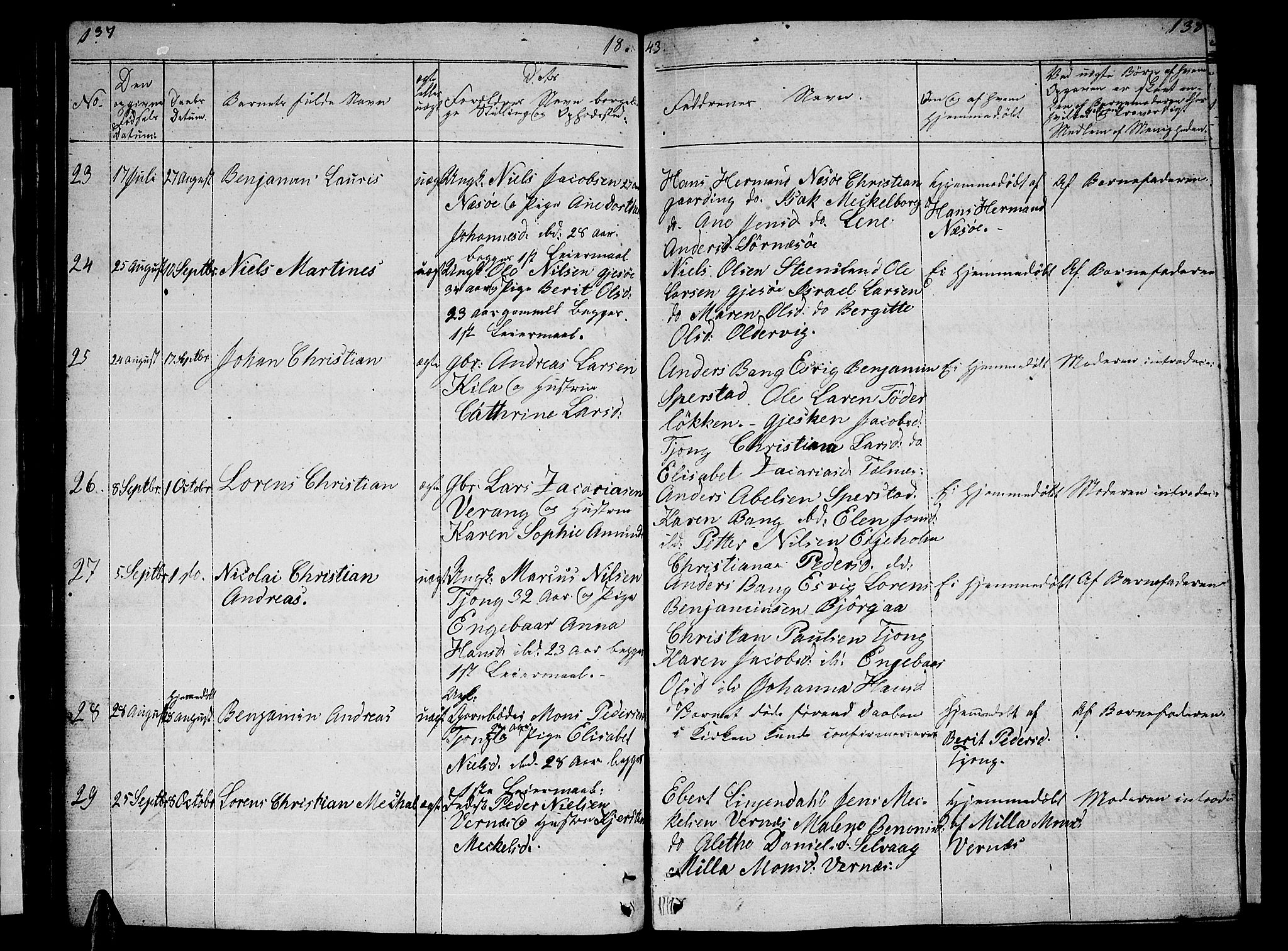 Ministerialprotokoller, klokkerbøker og fødselsregistre - Nordland, AV/SAT-A-1459/841/L0618: Parish register (copy) no. 841C02, 1833-1855, p. 137-138