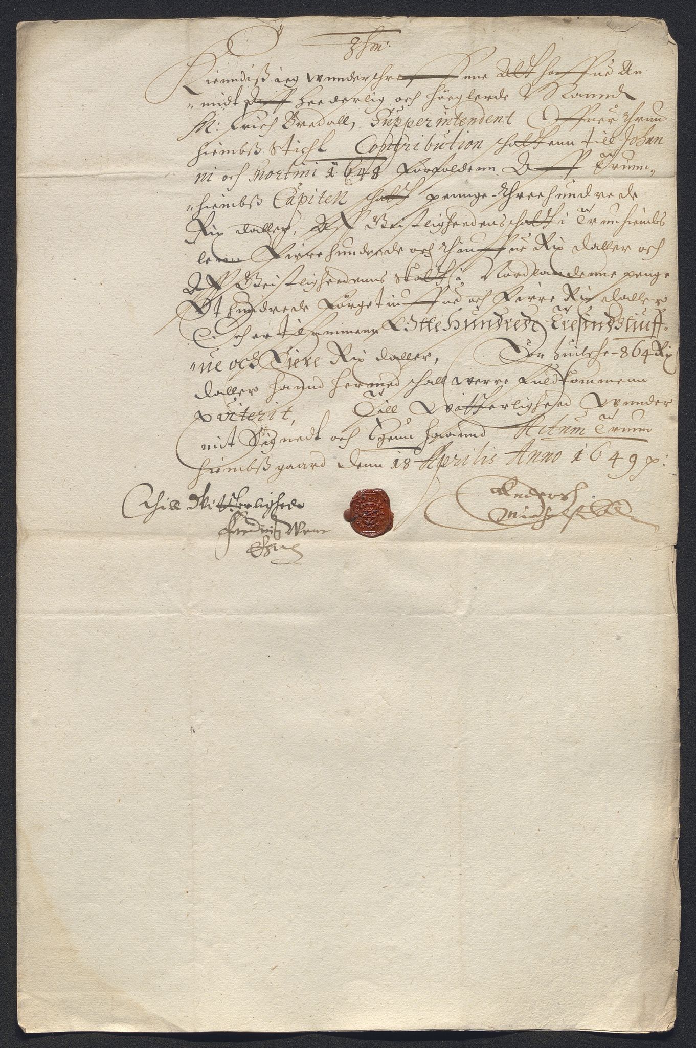 Rentekammeret inntil 1814, Reviderte regnskaper, Kirkeregnskap, AV/RA-EA-4067/Rf/L0129: Kirkeregnskap, 1625-1684, p. 438