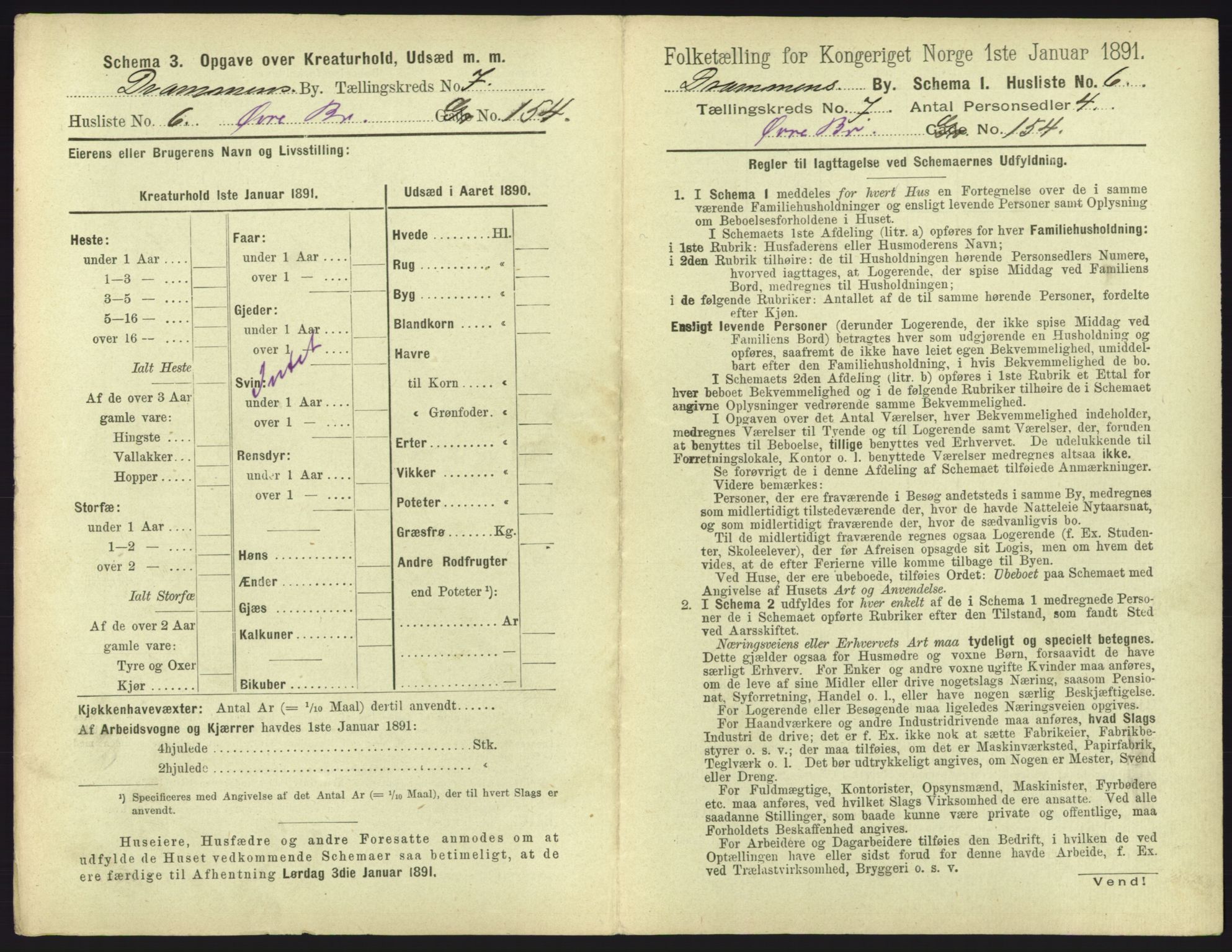 RA, 1891 census for 0602 Drammen, 1891, p. 589