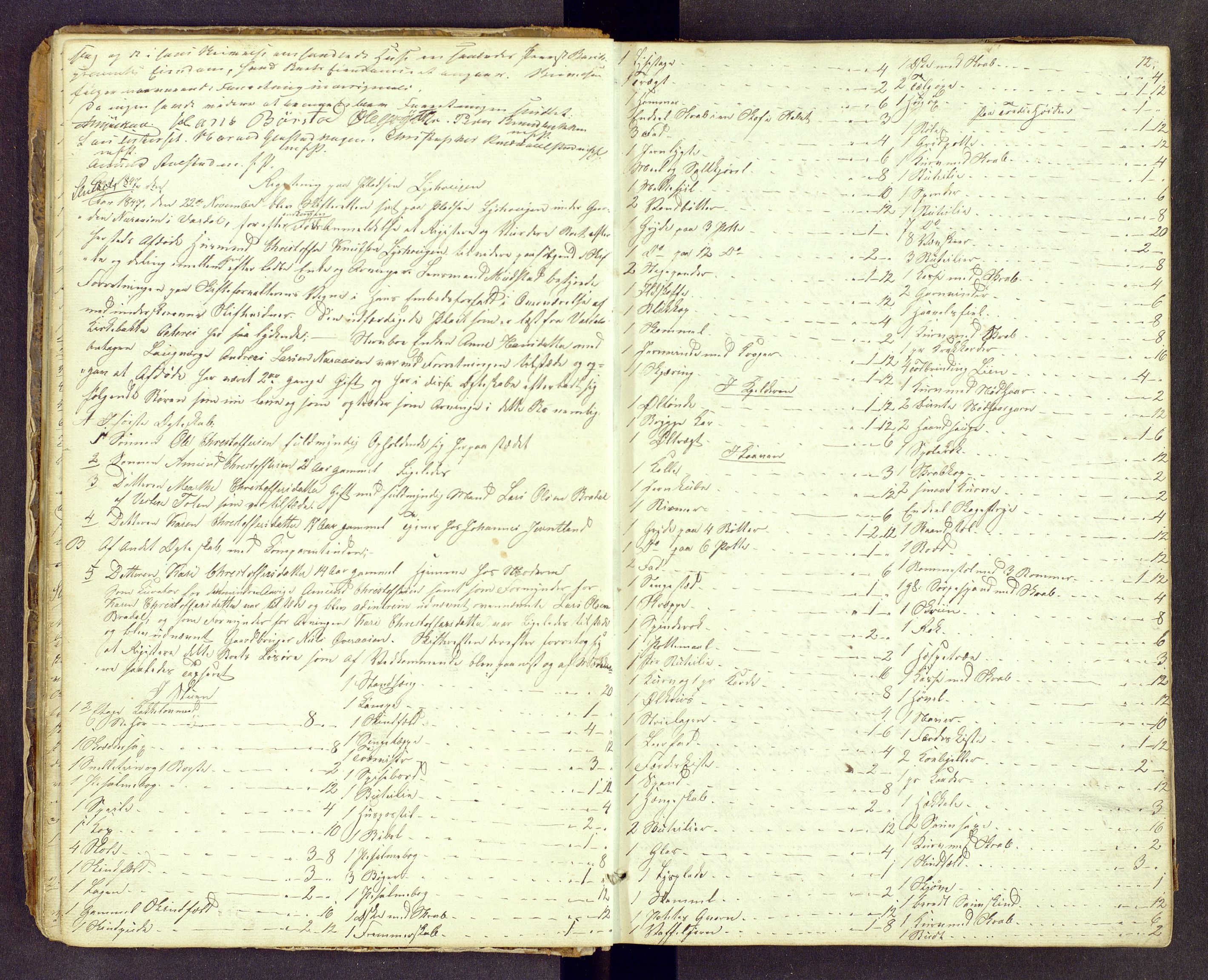 Toten tingrett, AV/SAH-TING-006/J/Jc/L0005: Skifteregistreringsprotokoll - Vardal, 1846-1875, p. 11b-12a