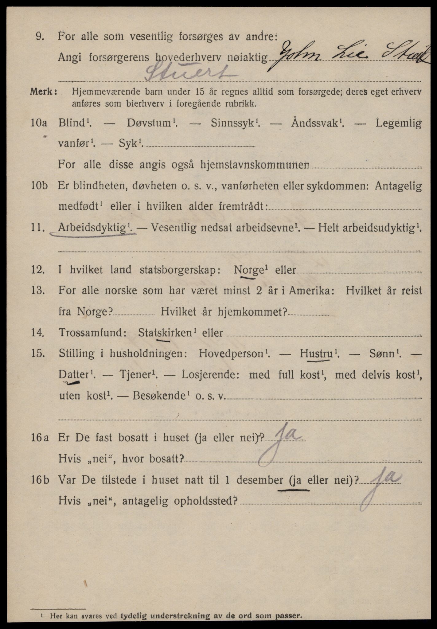SAT, 1920 census for Kristiansund, 1920, p. 32076