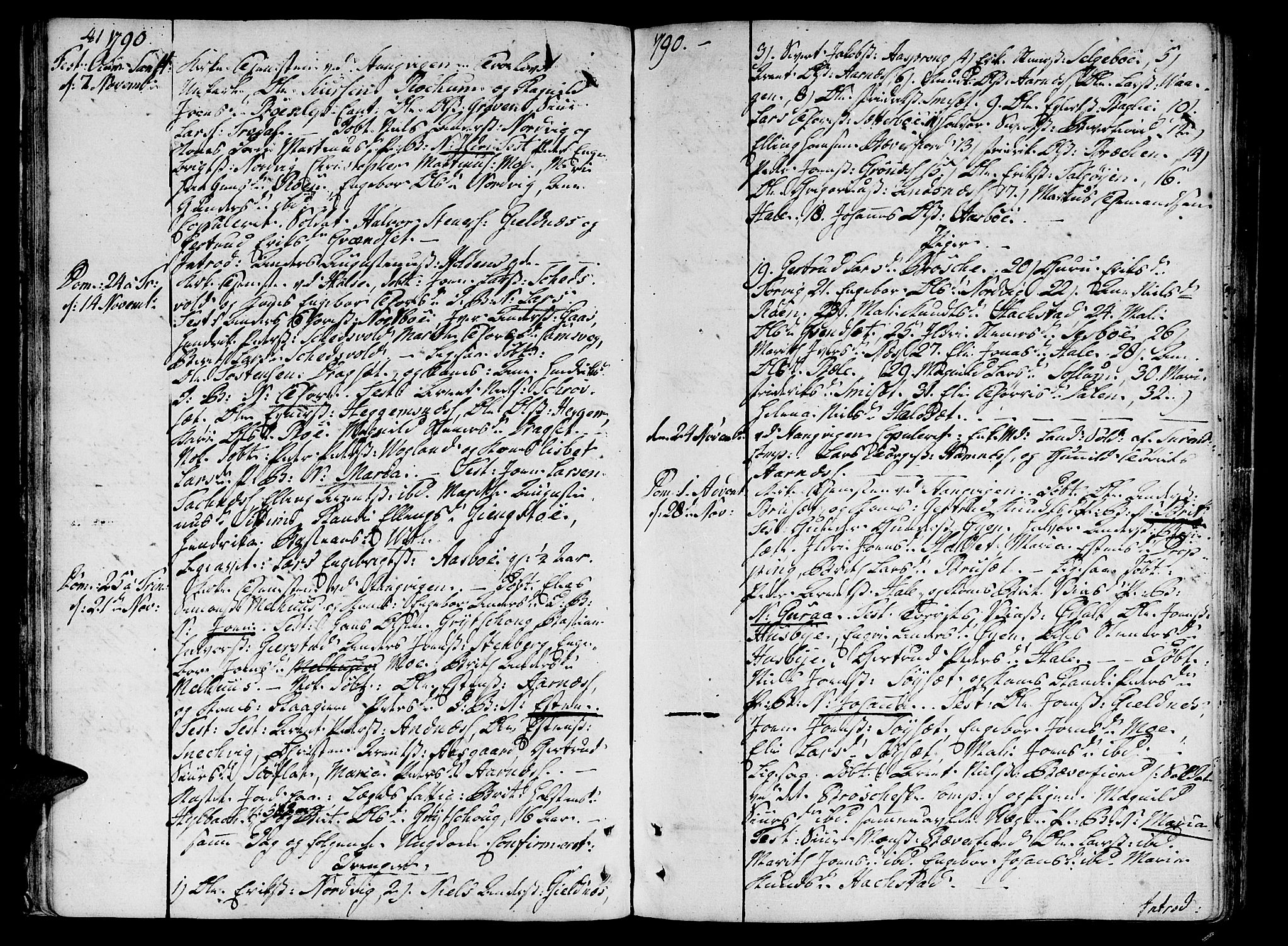 Ministerialprotokoller, klokkerbøker og fødselsregistre - Møre og Romsdal, AV/SAT-A-1454/592/L1022: Parish register (official) no. 592A01, 1784-1819, p. 41