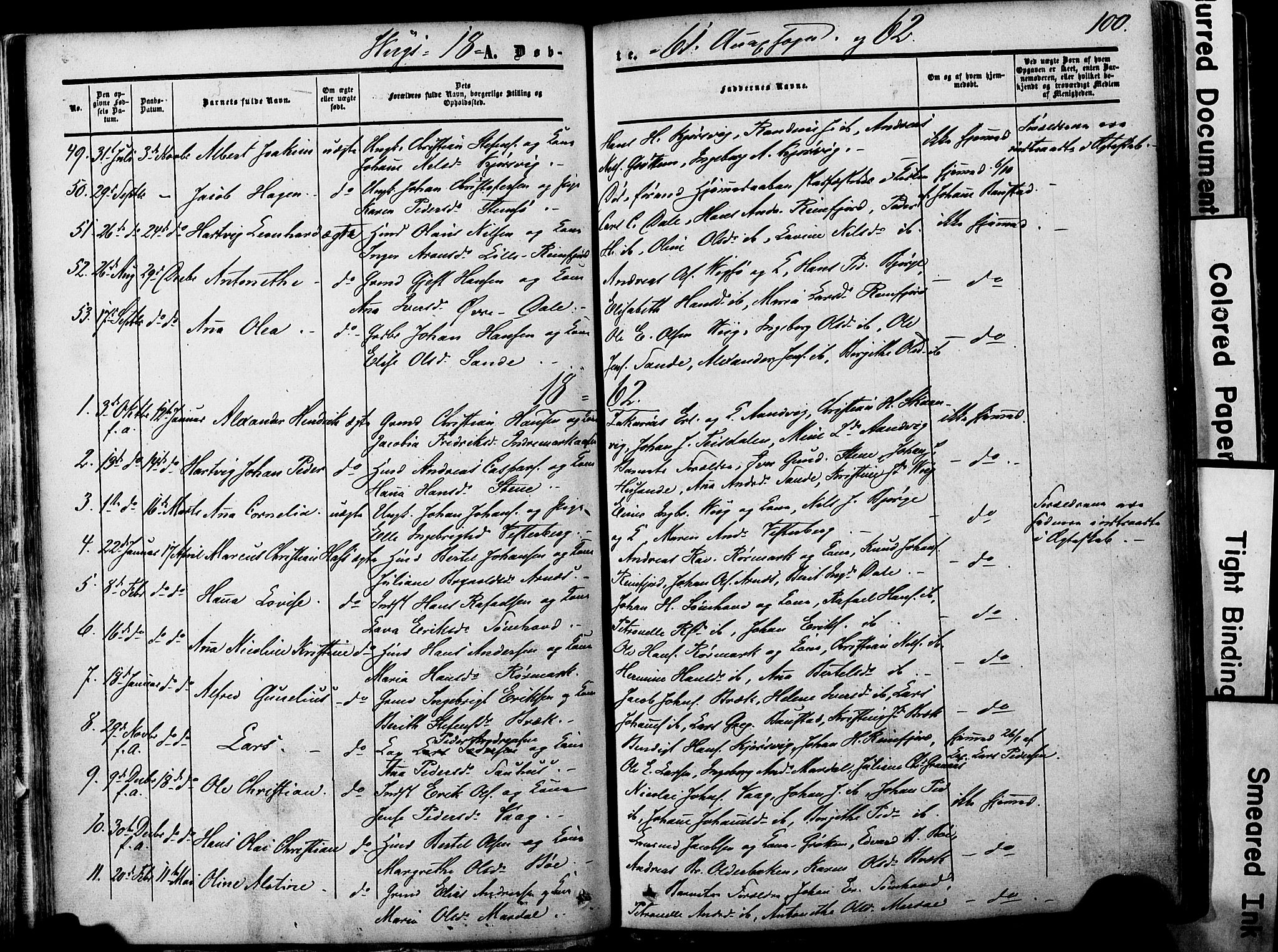 Ministerialprotokoller, klokkerbøker og fødselsregistre - Nordland, AV/SAT-A-1459/812/L0176: Parish register (official) no. 812A05, 1834-1874, p. 100