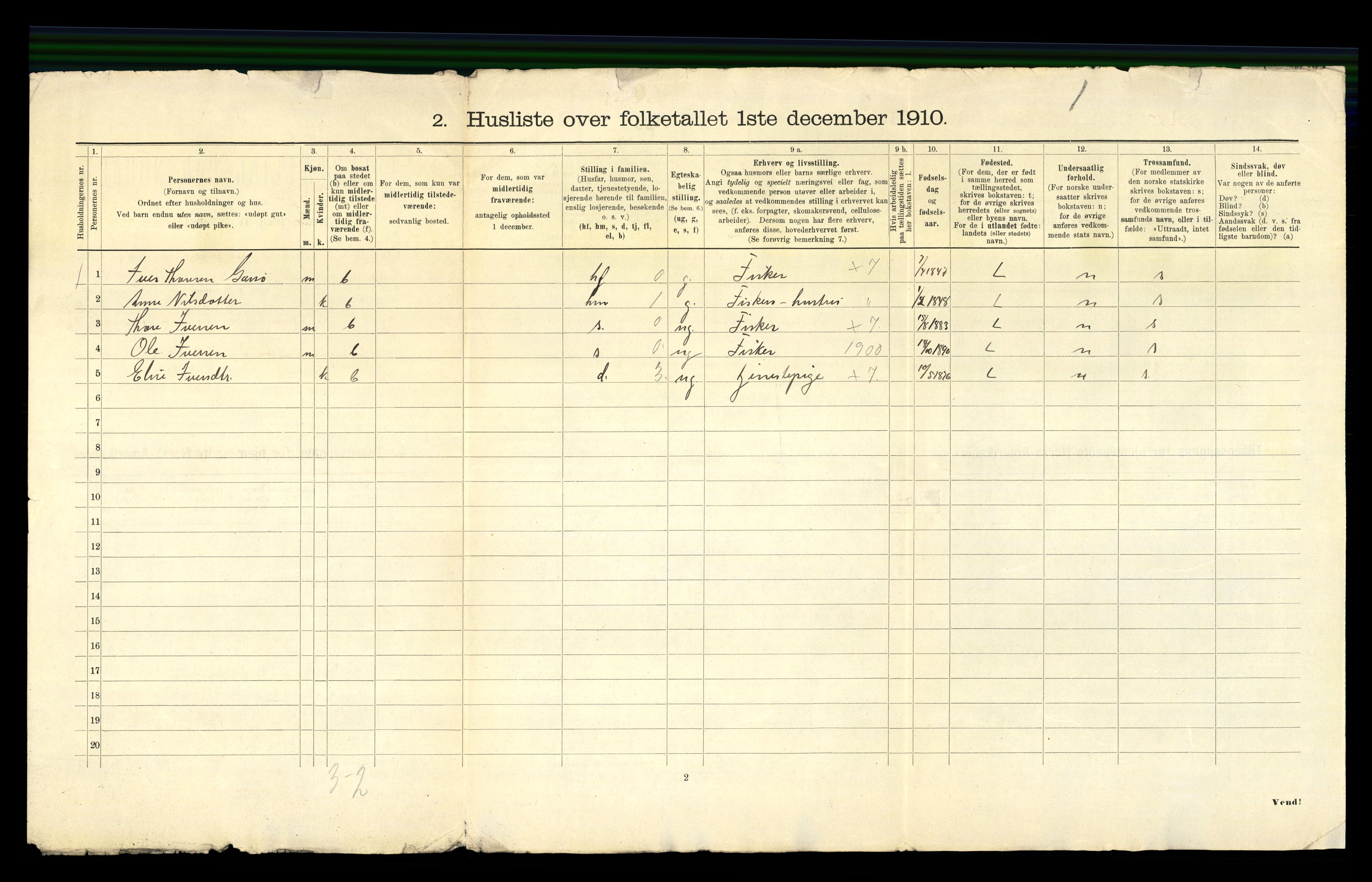 RA, 1910 census for Edøy, 1910, p. 51