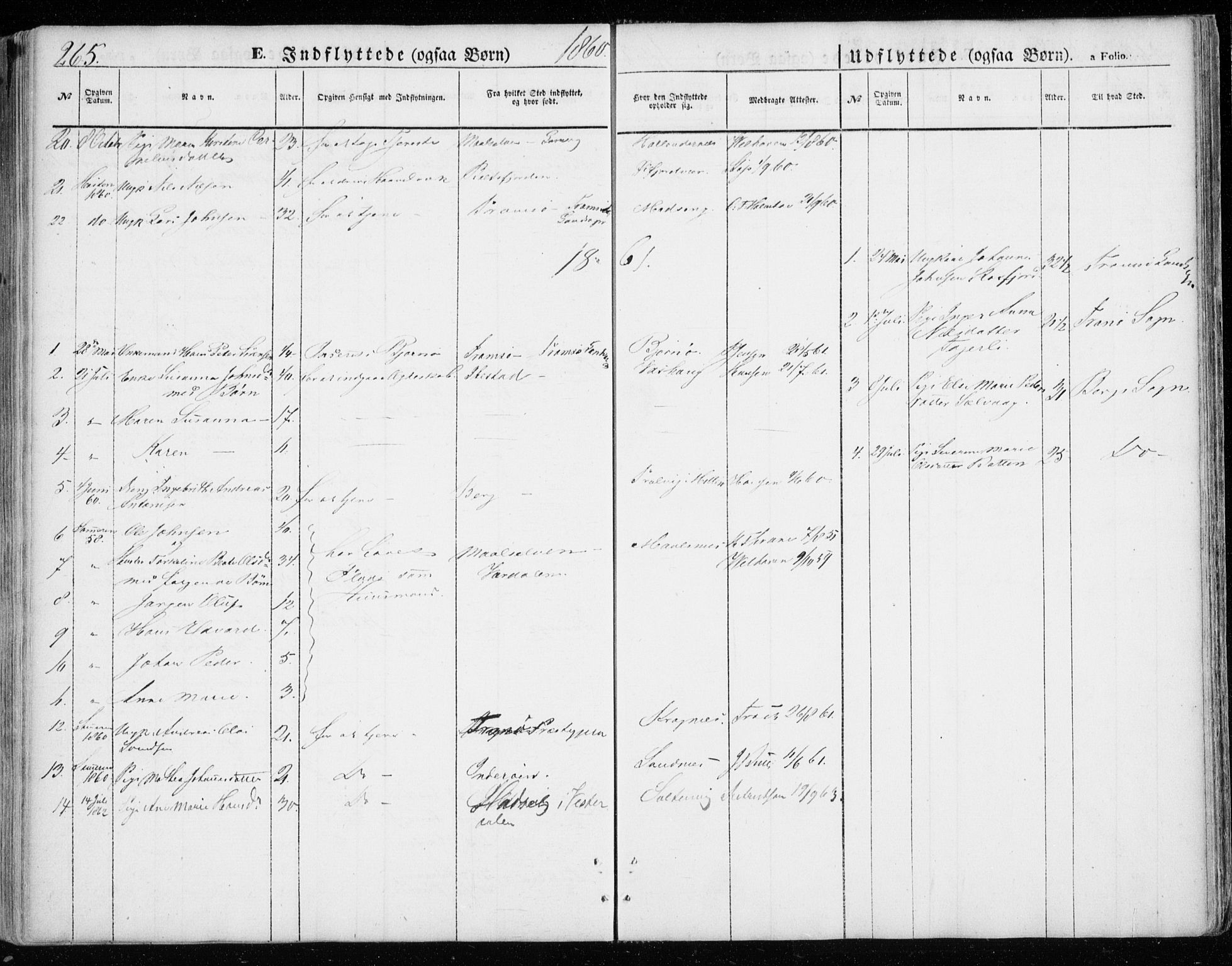 Lenvik sokneprestembete, SATØ/S-1310/H/Ha/Haa/L0007kirke: Parish register (official) no. 7, 1855-1865, p. 265