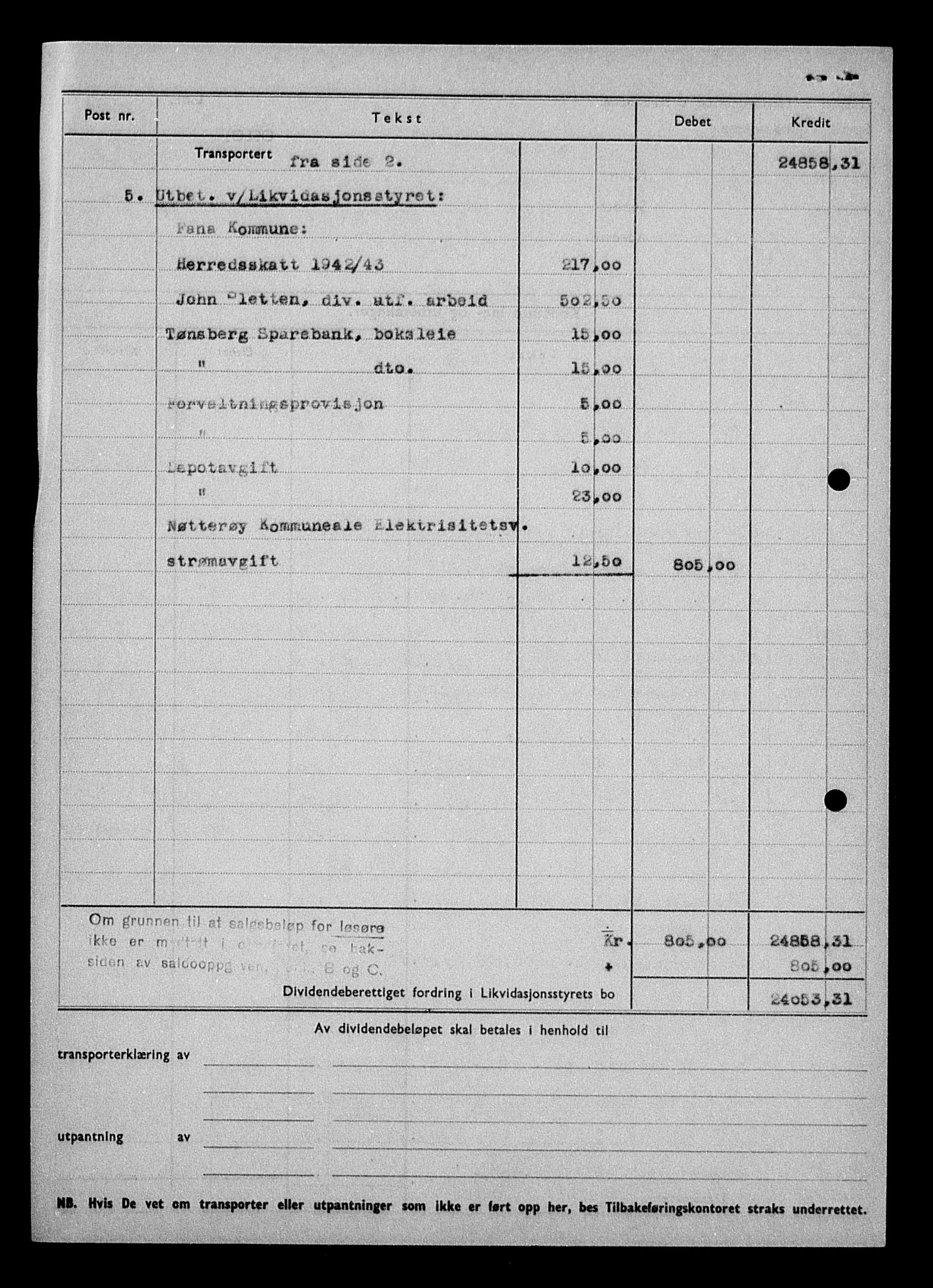 Justisdepartementet, Tilbakeføringskontoret for inndratte formuer, AV/RA-S-1564/H/Hc/Hcd/L0995: --, 1945-1947, p. 474