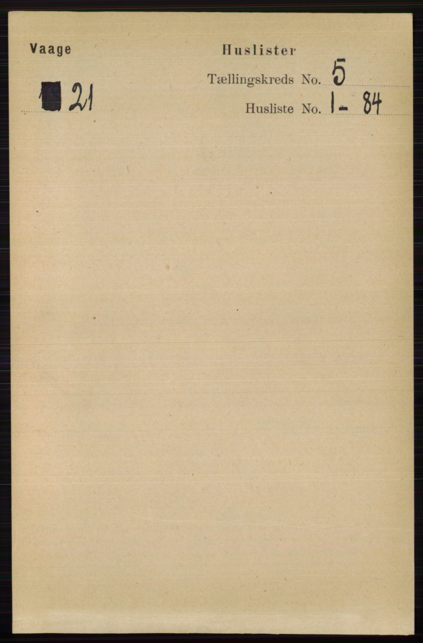 RA, 1891 census for 0515 Vågå, 1891, p. 3260