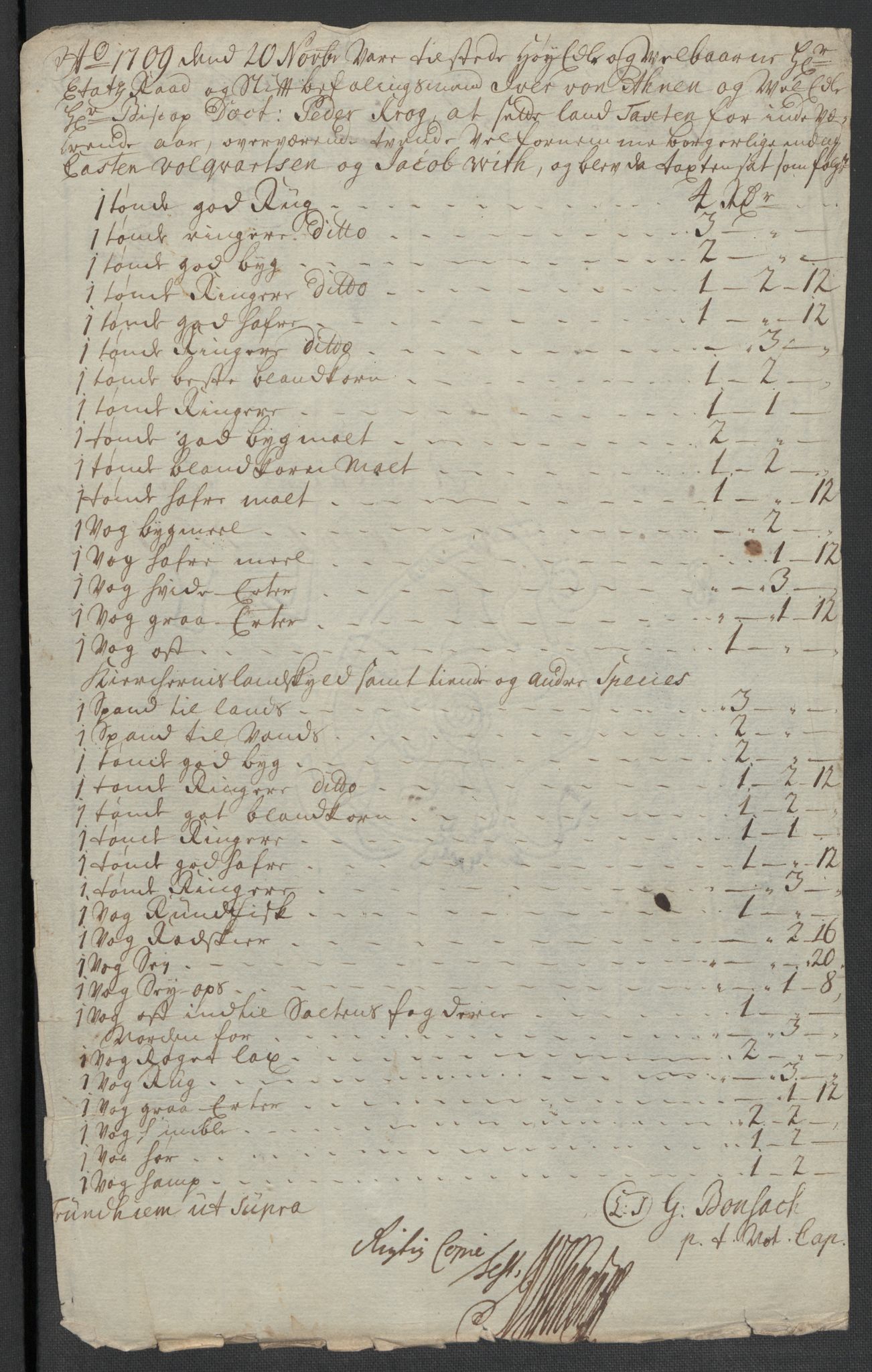 Rentekammeret inntil 1814, Reviderte regnskaper, Fogderegnskap, RA/EA-4092/R55/L3659: Fogderegnskap Romsdal, 1709-1710, p. 139