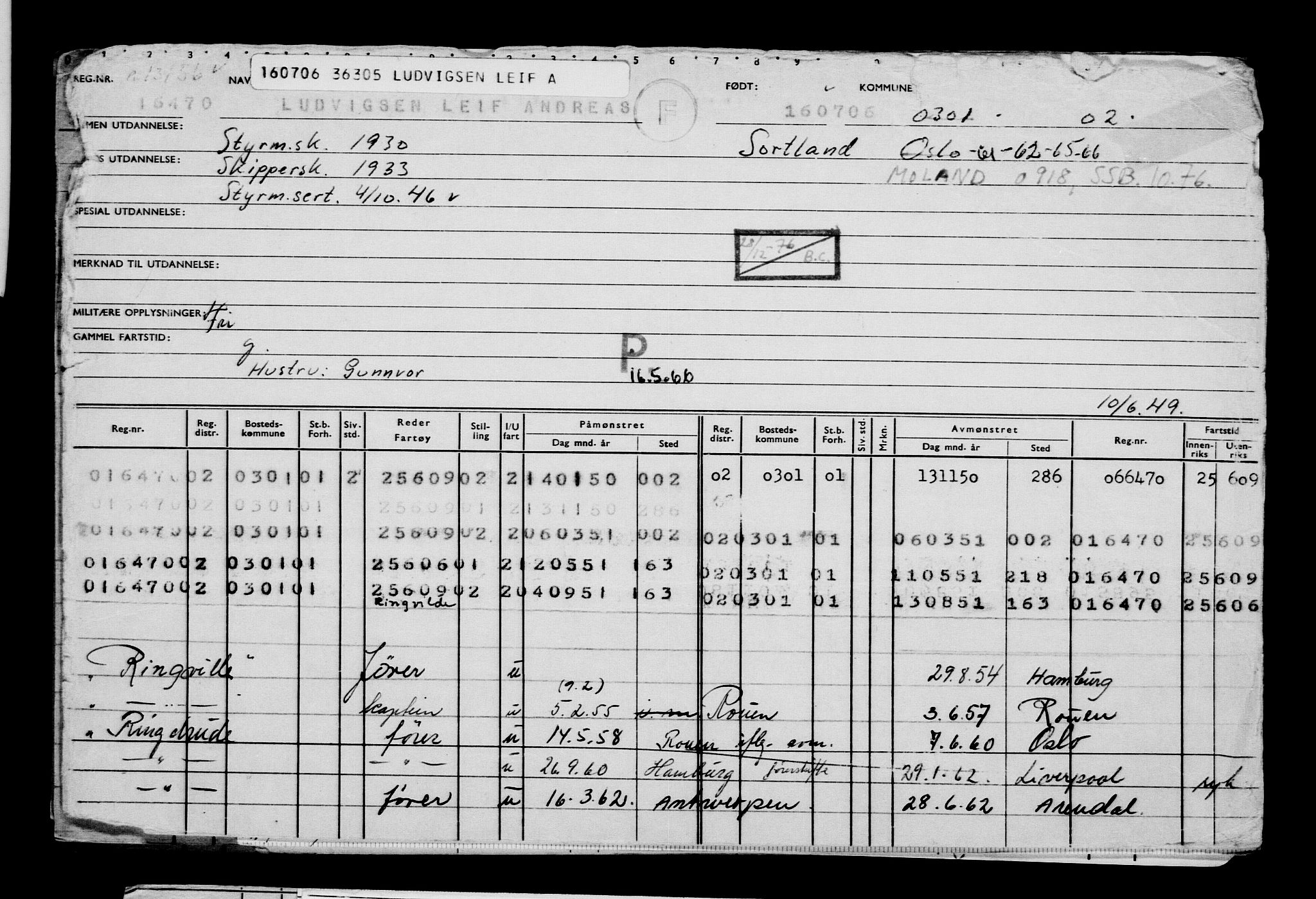 Direktoratet for sjømenn, AV/RA-S-3545/G/Gb/L0066: Hovedkort, 1906, p. 181