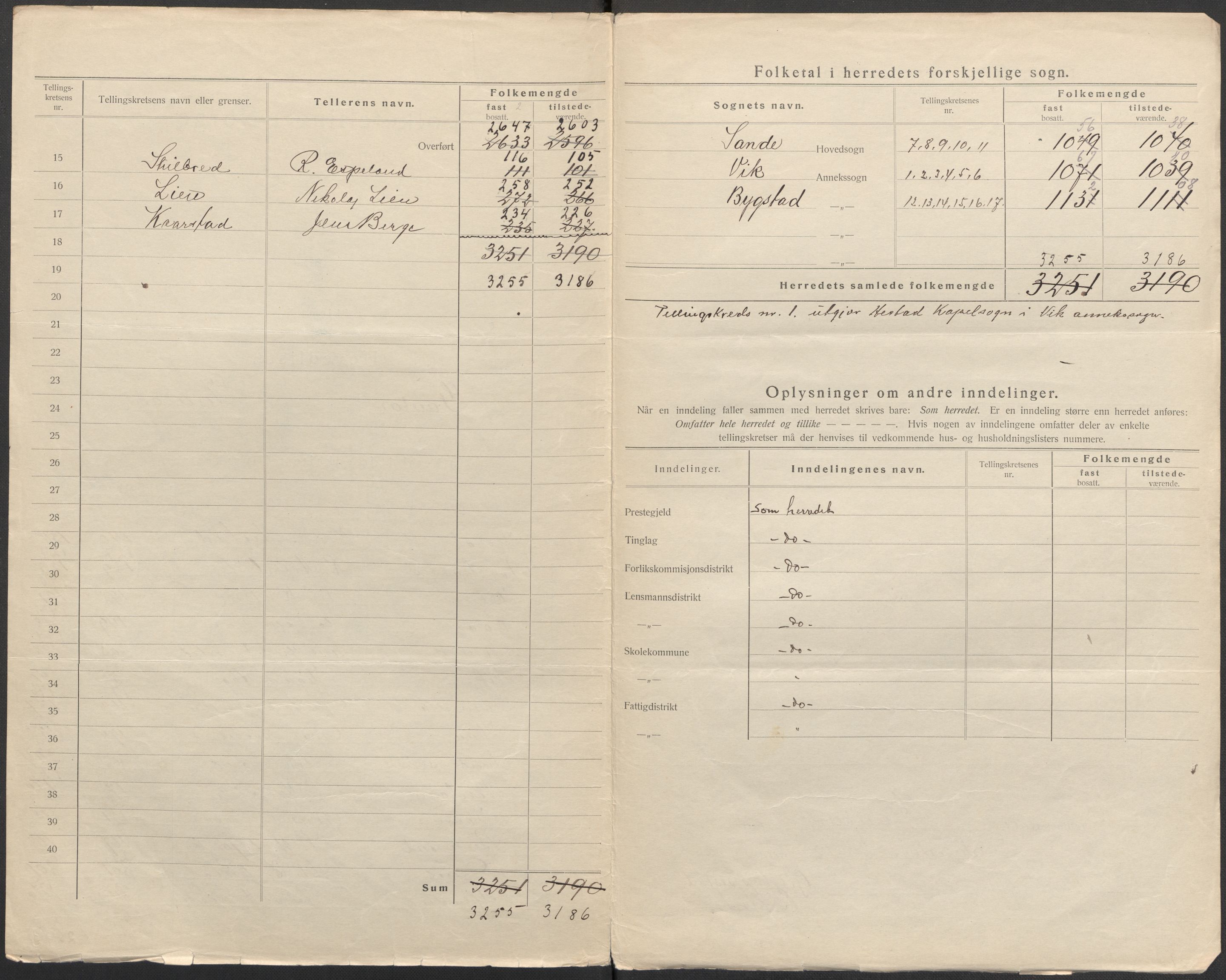 SAB, 1920 census for Gaular, 1920, p. 5