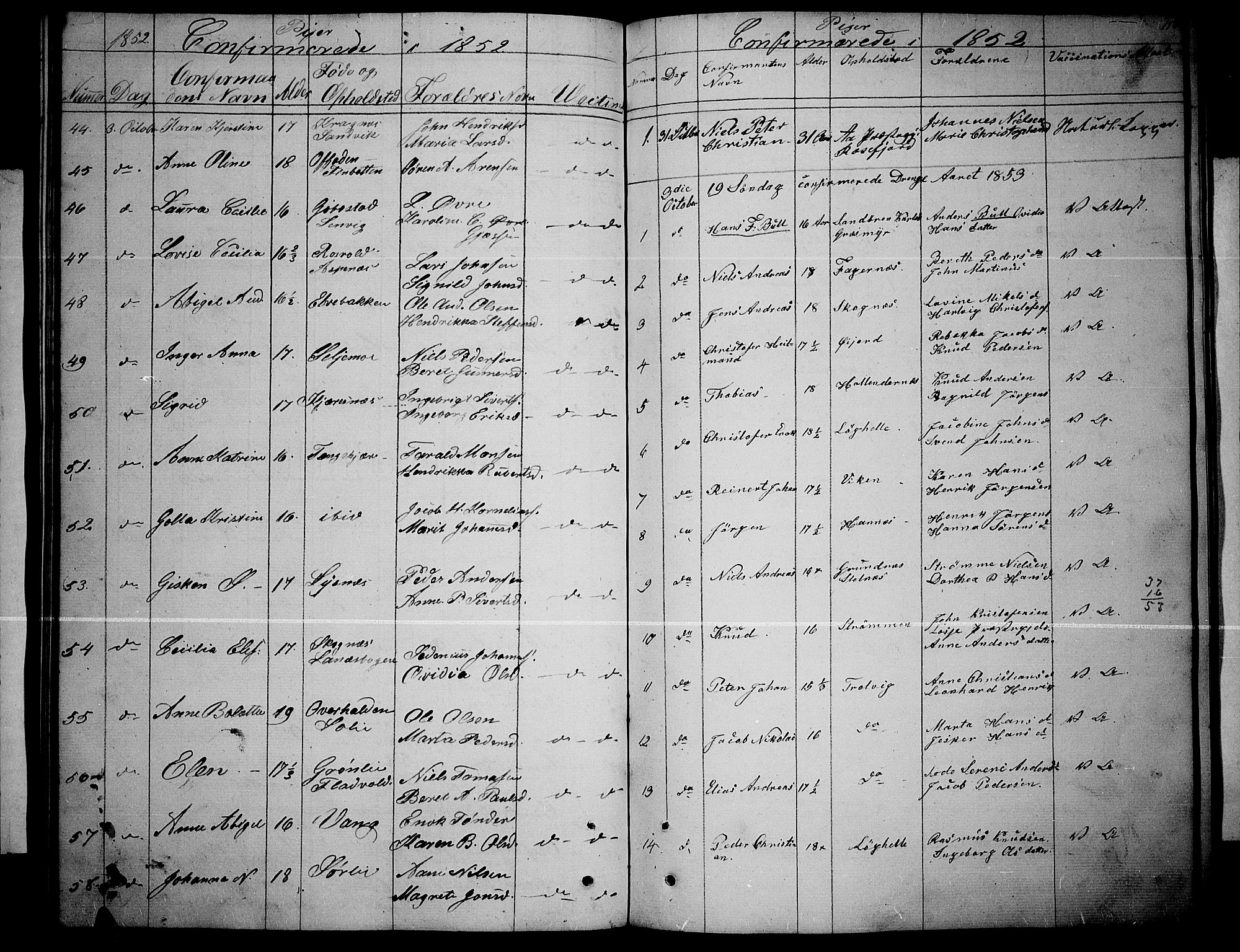 Lenvik sokneprestembete, SATØ/S-1310/H/Ha/Hab/L0003klokker: Parish register (copy) no. 3, 1844-1858, p. 118