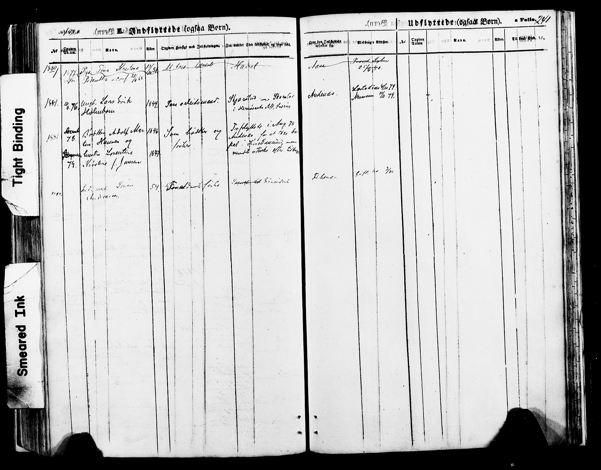 Ministerialprotokoller, klokkerbøker og fødselsregistre - Nordland, AV/SAT-A-1459/897/L1398: Parish register (official) no. 897A05 /2, 1867-1880, p. 241