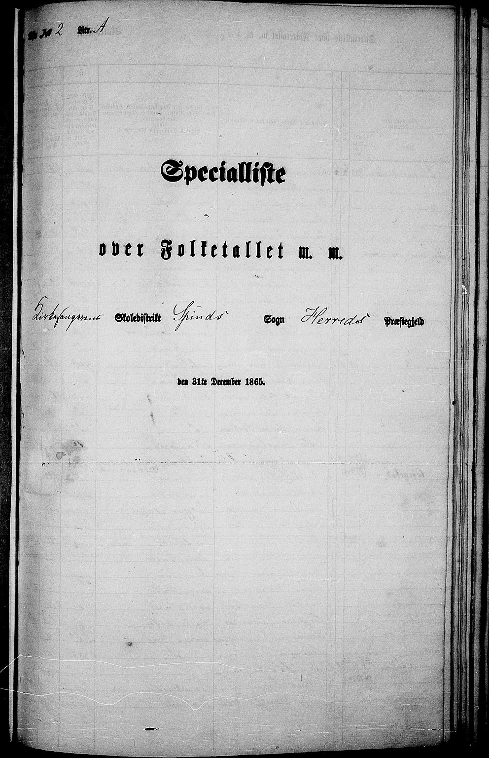 RA, 1865 census for Herad, 1865, p. 59