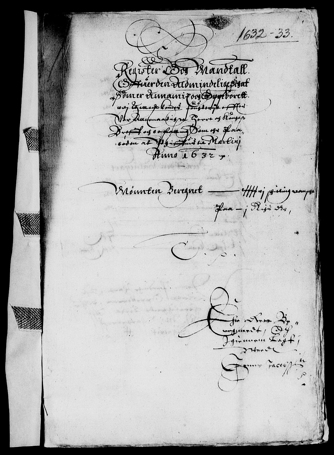 Rentekammeret inntil 1814, Reviderte regnskaper, Lensregnskaper, AV/RA-EA-5023/R/Rb/Rbp/L0016: Bratsberg len, 1632-1634