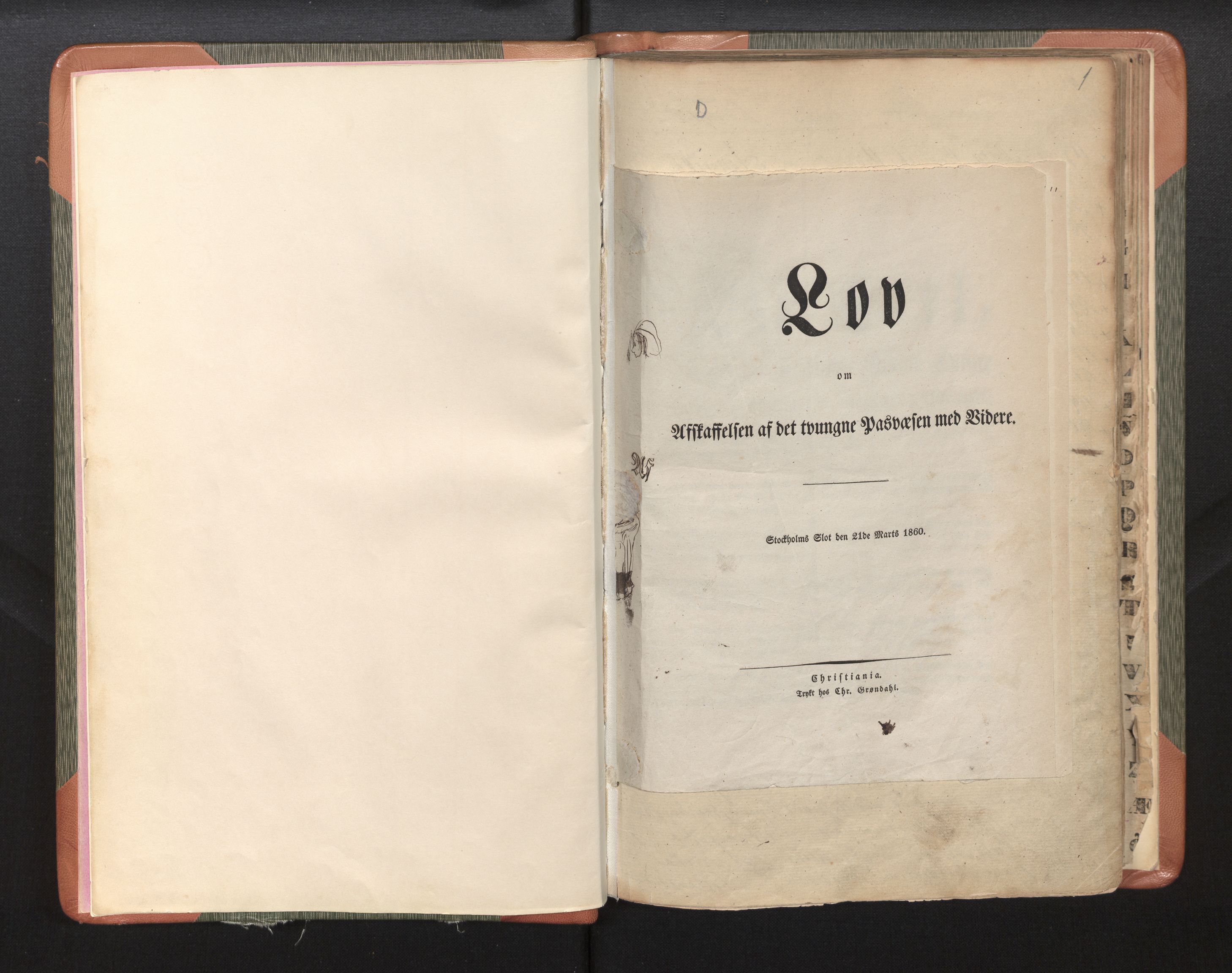 Bergen politikammer / politidistrikt, SAB/A-60401/L/La/Lab/L0006: Passprotokoll, 1857-1879, p. 3