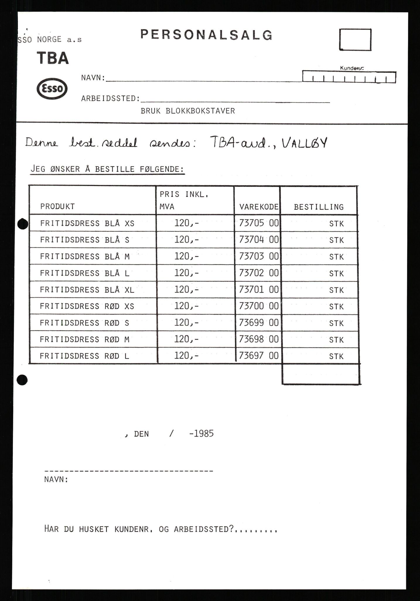 Pa 0982 - Esso Norge A/S, AV/SAST-A-100448/X/Xd/L0002: Esso Extra Nytt. Ukenytt, 1981-1986