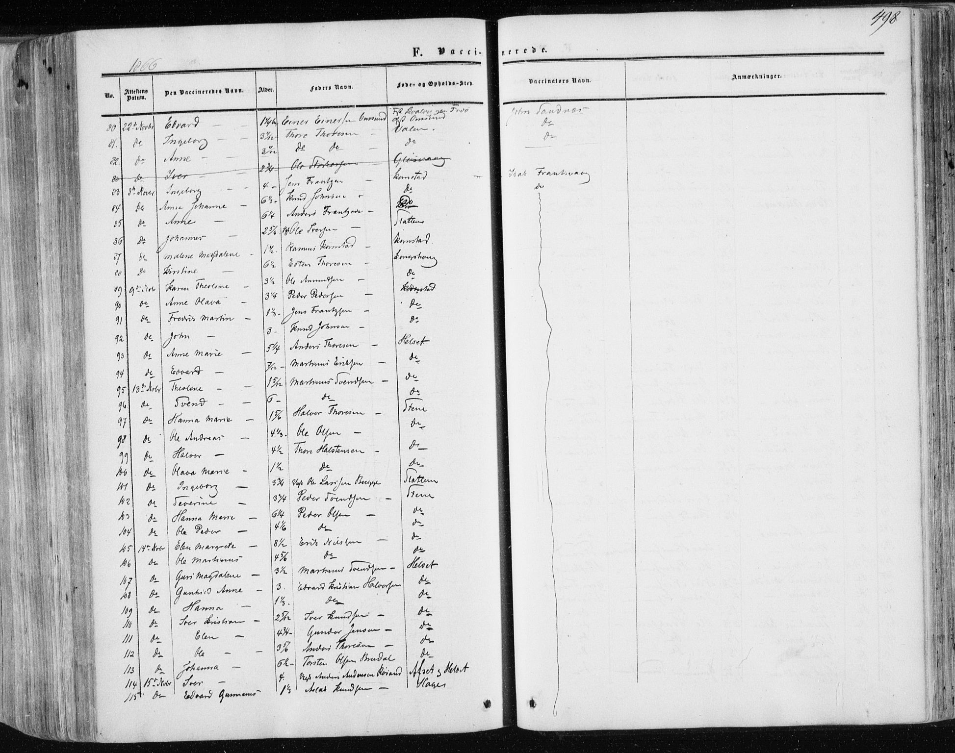 Ministerialprotokoller, klokkerbøker og fødselsregistre - Møre og Romsdal, AV/SAT-A-1454/568/L0804: Parish register (official) no. 568A11, 1854-1868, p. 498