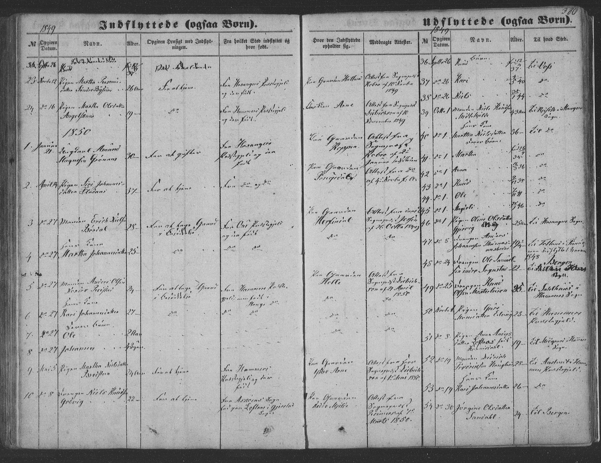 Haus sokneprestembete, SAB/A-75601/H/Haa: Parish register (official) no. A 16 II, 1848-1857, p. 380