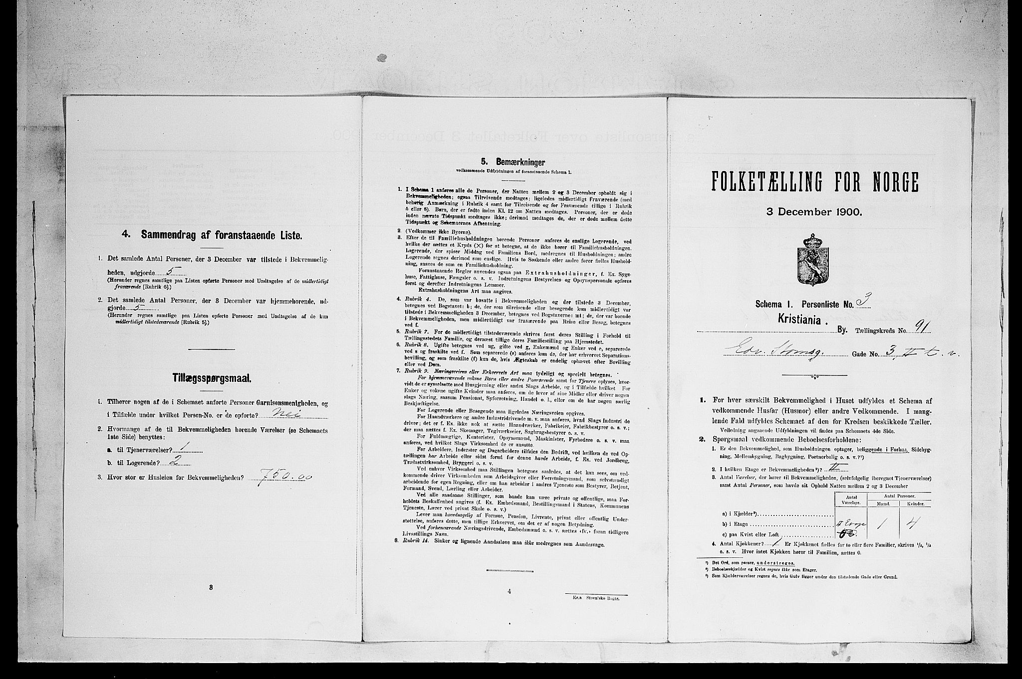SAO, 1900 census for Kristiania, 1900, p. 18150