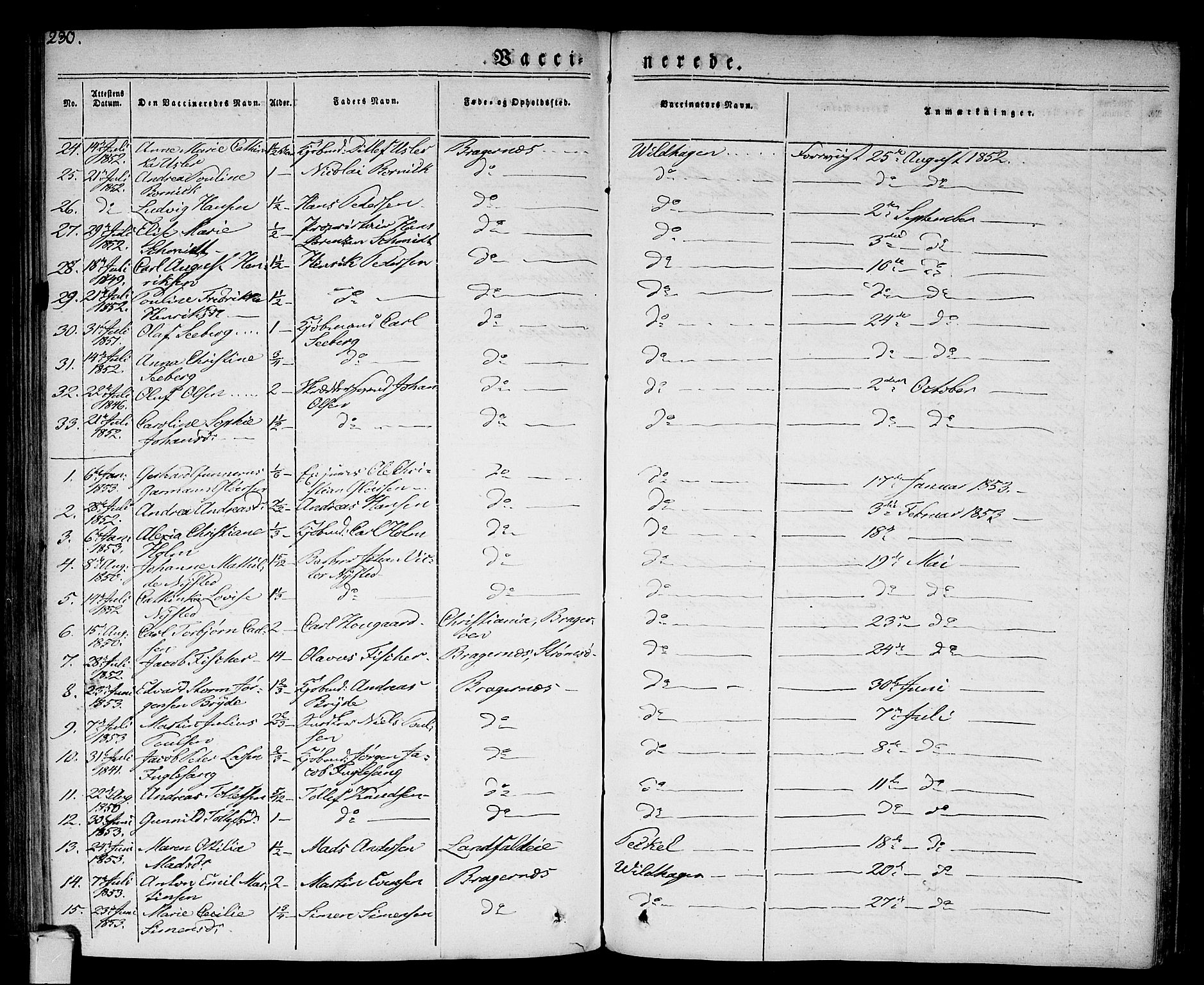 Bragernes kirkebøker, AV/SAKO-A-6/F/Fc/L0001: Parish register (official) no. III 1, 1830-1853, p. 230