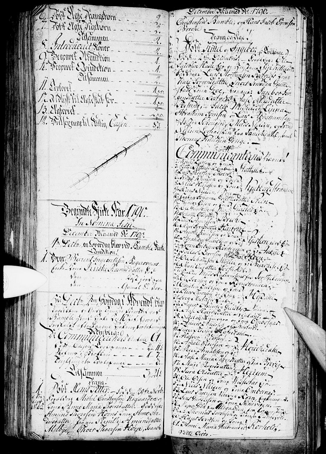 Bamble kirkebøker, AV/SAKO-A-253/G/Ga/L0001: Parish register (copy) no. I 1, 1785-1793