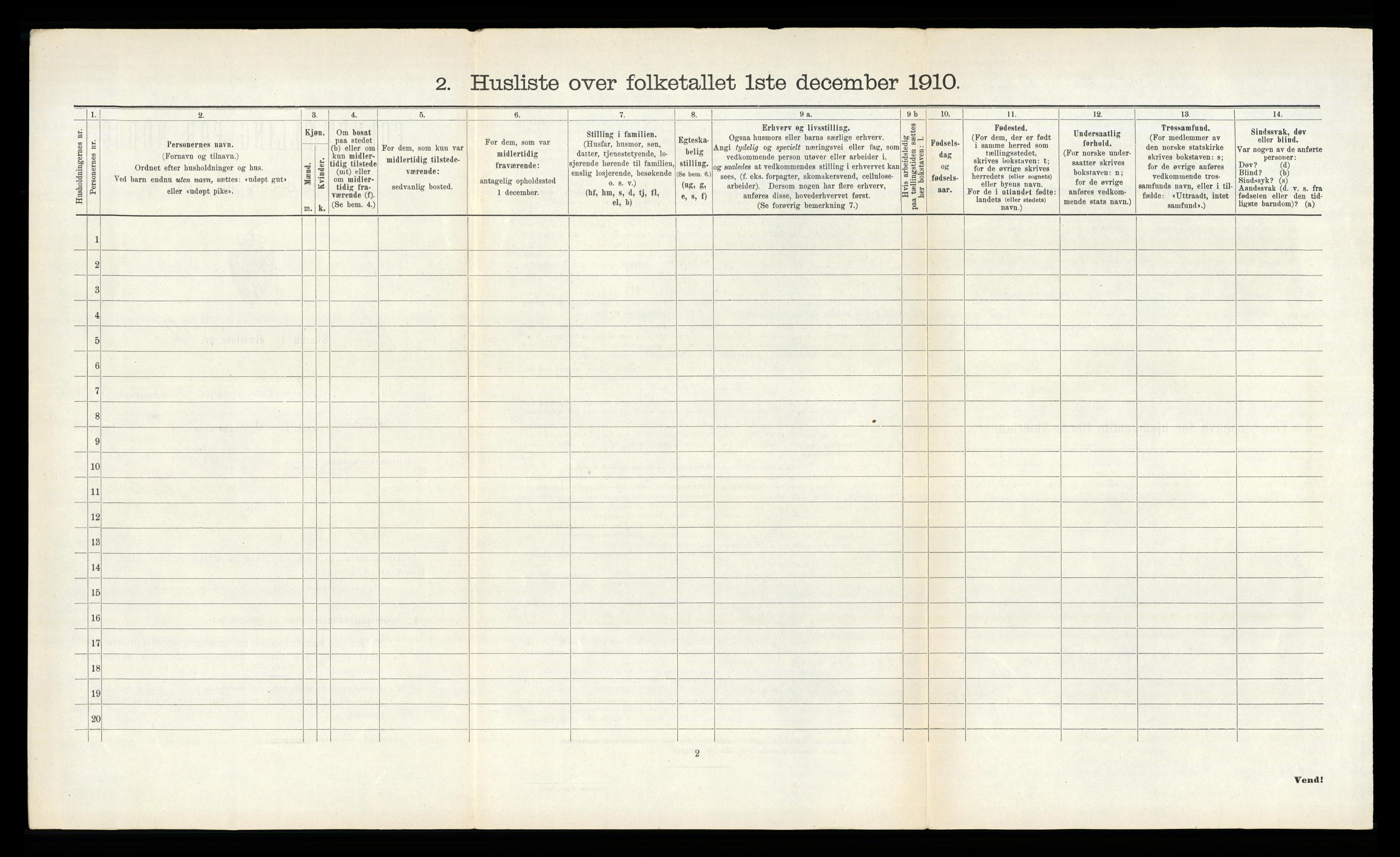 RA, 1910 census for Bamble, 1910, p. 1117