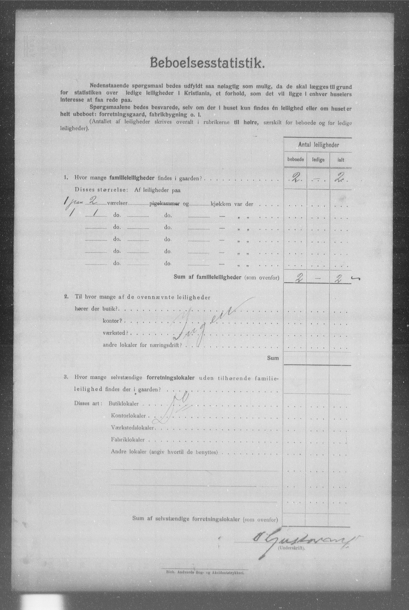 OBA, Municipal Census 1904 for Kristiania, 1904, p. 2921